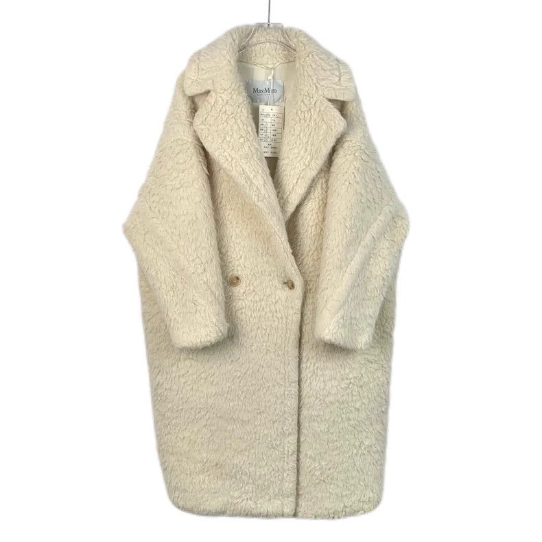 Max Mara Max Mara White Alpaca Teddy Coat Size S / US 4 / IT 40 - 1 Thumbnail