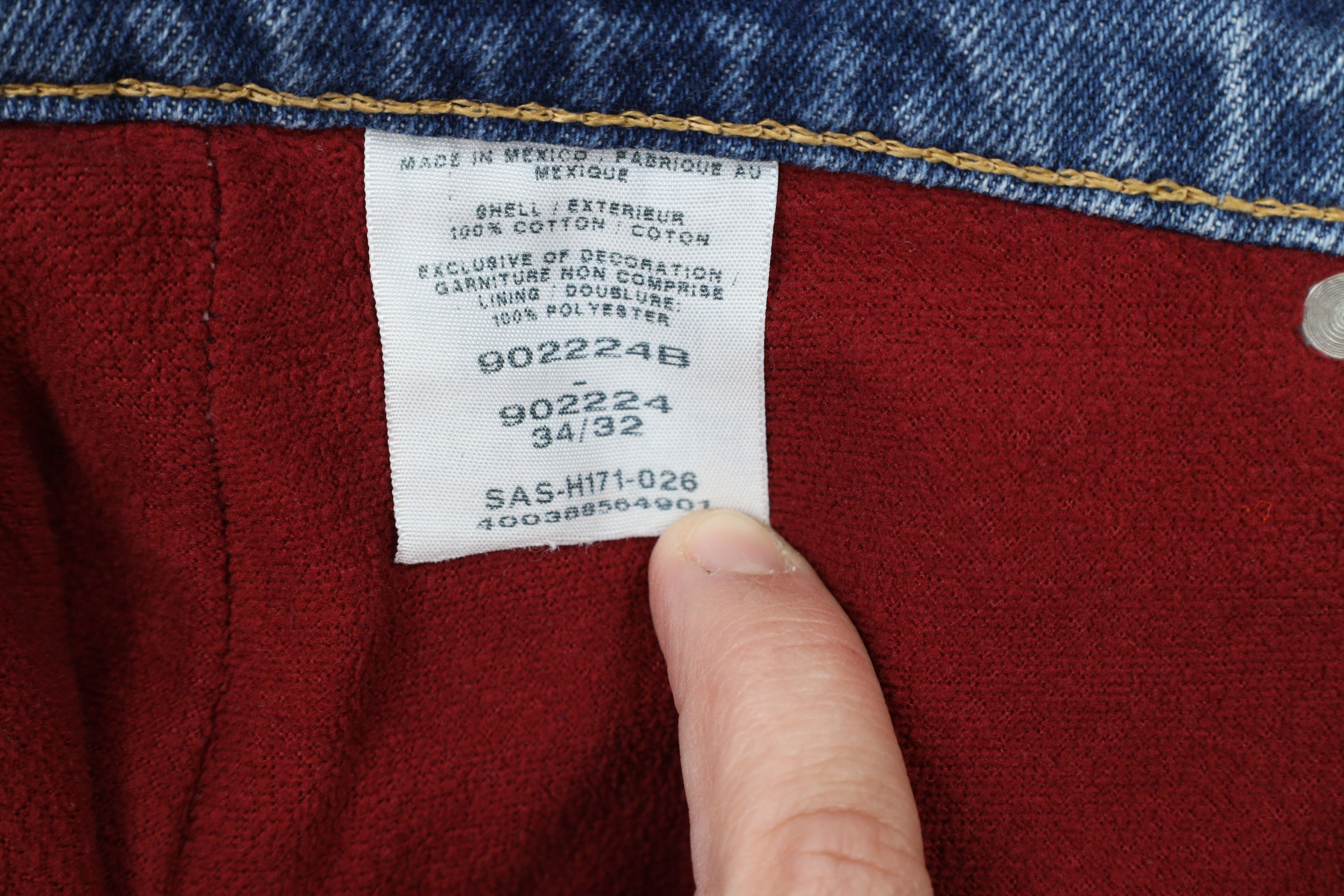 Cabelas × Vintage Vintage Cabelas Fleece Lined Heavyweight Denim Jeans Blue Size US 34 / EU 50 - 10 Thumbnail