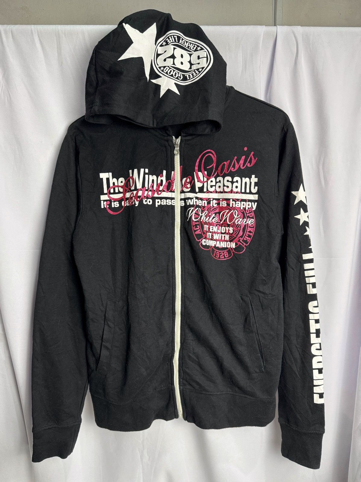 If Six Was Nine × Japanese Brand × Le Grande Bleu (L.G.B.) Japanese Hoodie Poem Excuse 2000s Size US M / EU 48-50 / 2 - 1 Thumbnail