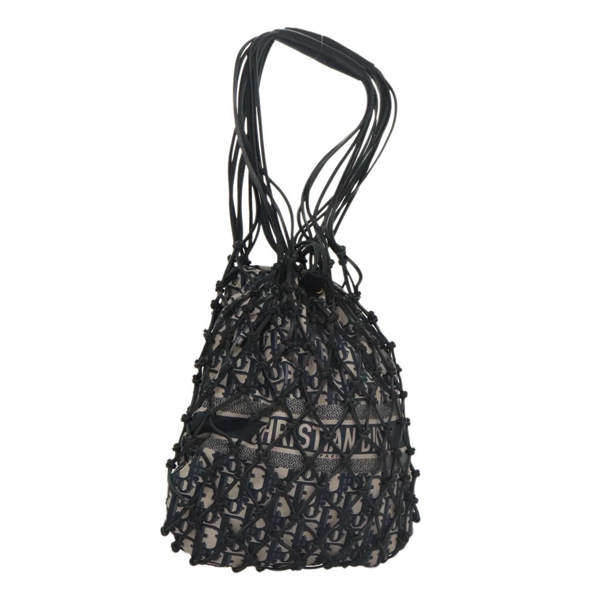 Dior DIOR Trotter Canvas Hand Bag Navy Size ONE SIZE - 1 Thumbnail
