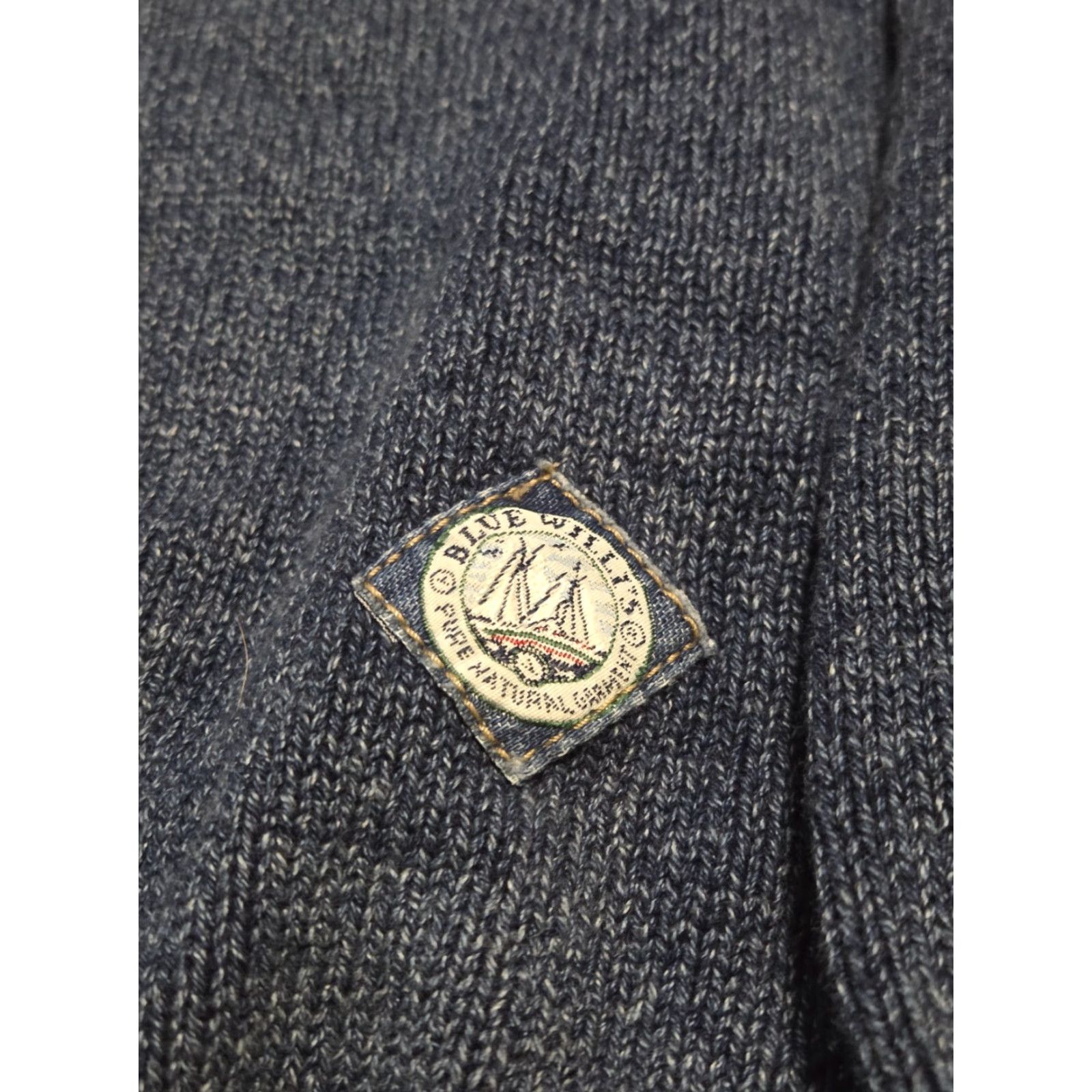 Vintage Blue Willi’s Sweater 1/4 Snap Pullover Men L Blue Made in Denmark Size Large Heavy Size US L / EU 52-54 / 3 - 2 Thumbnail