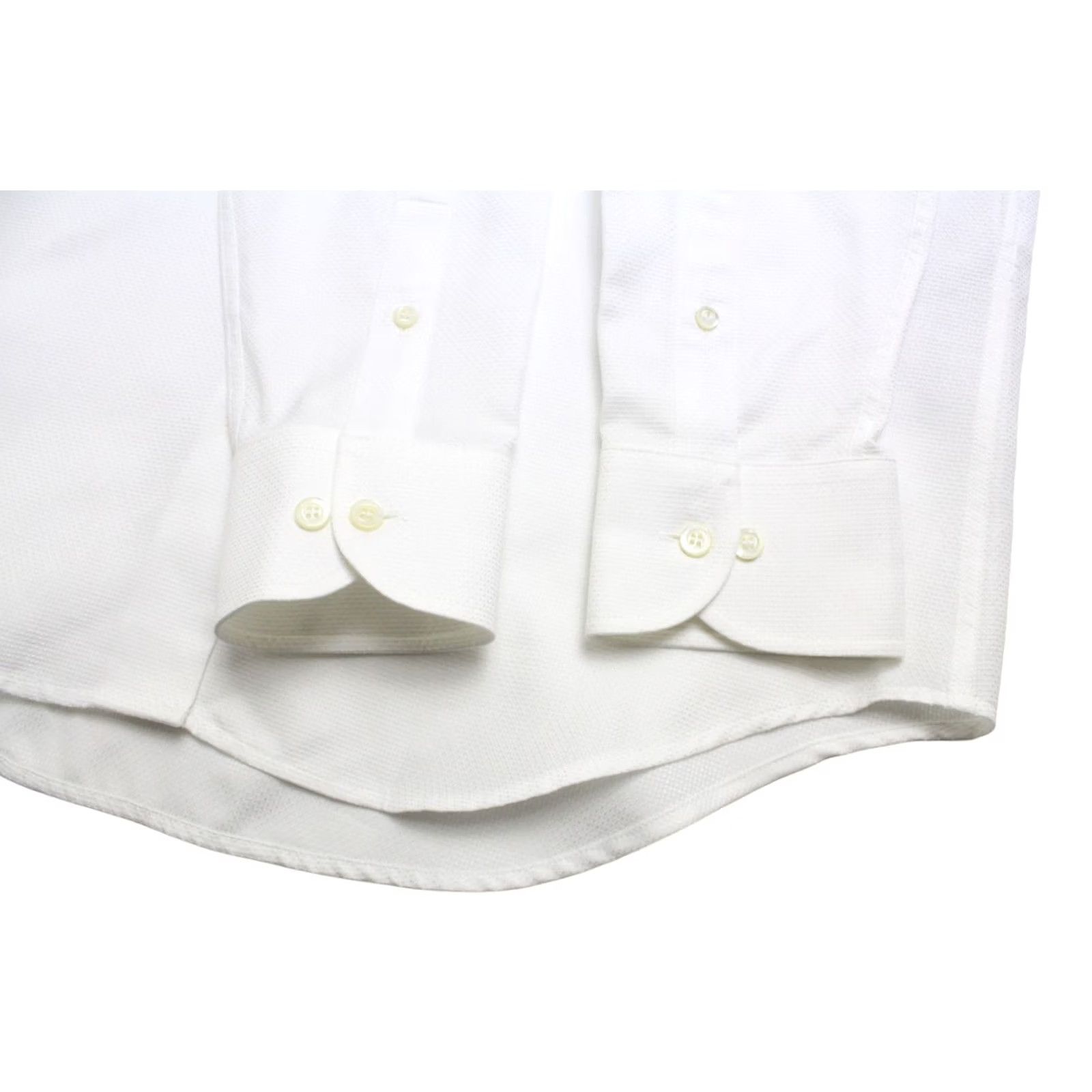 Emporio Armani EMPORIO ARMANI Shirt Women's EU 40 White Button-Up Collared Spread Collar Cotton Long Sleeve Casual Everyday Mens Womens Girls Boys Size S / US 4 / IT 40 - 5 Thumbnail