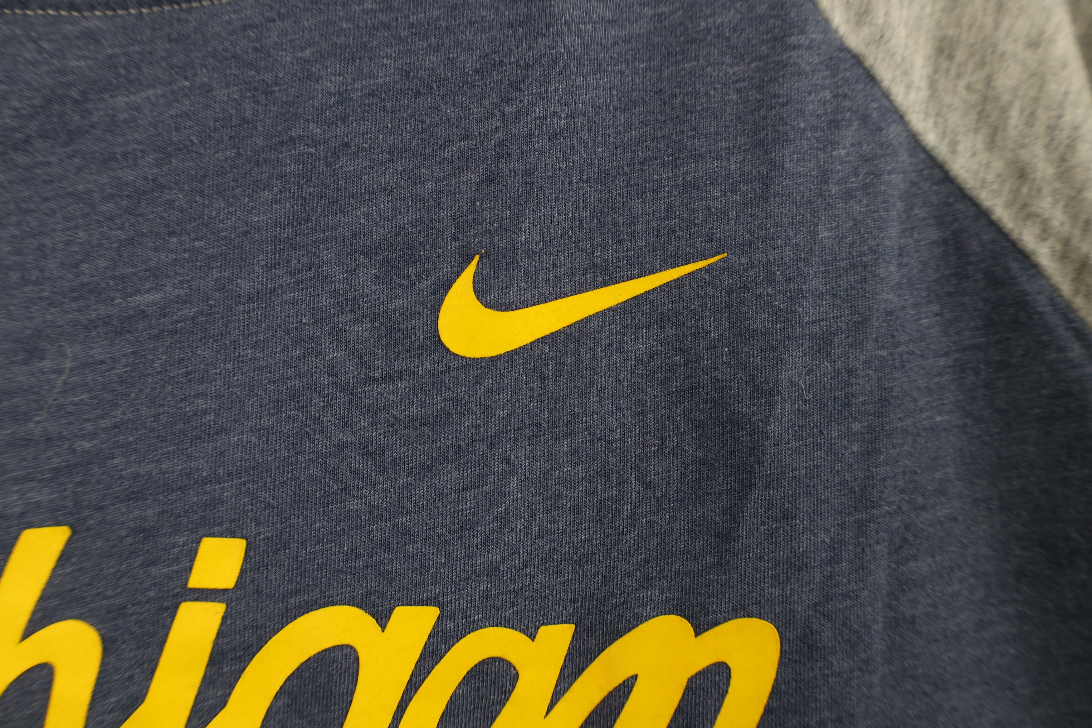 Nike Nike University of Michigan Short Sleeve Raglan T-Shirt Blue Size US XL / EU 56 / 4 - 6 Thumbnail