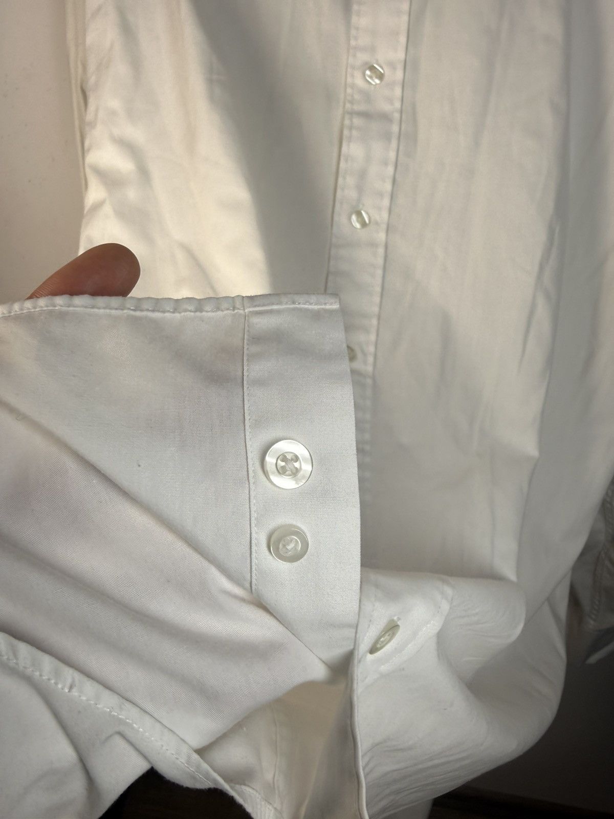 Yves Saint Laurent White YSL Shirt Dress Button Up Classic Logo Size US XXL / EU 58 / 5 - 7 Thumbnail