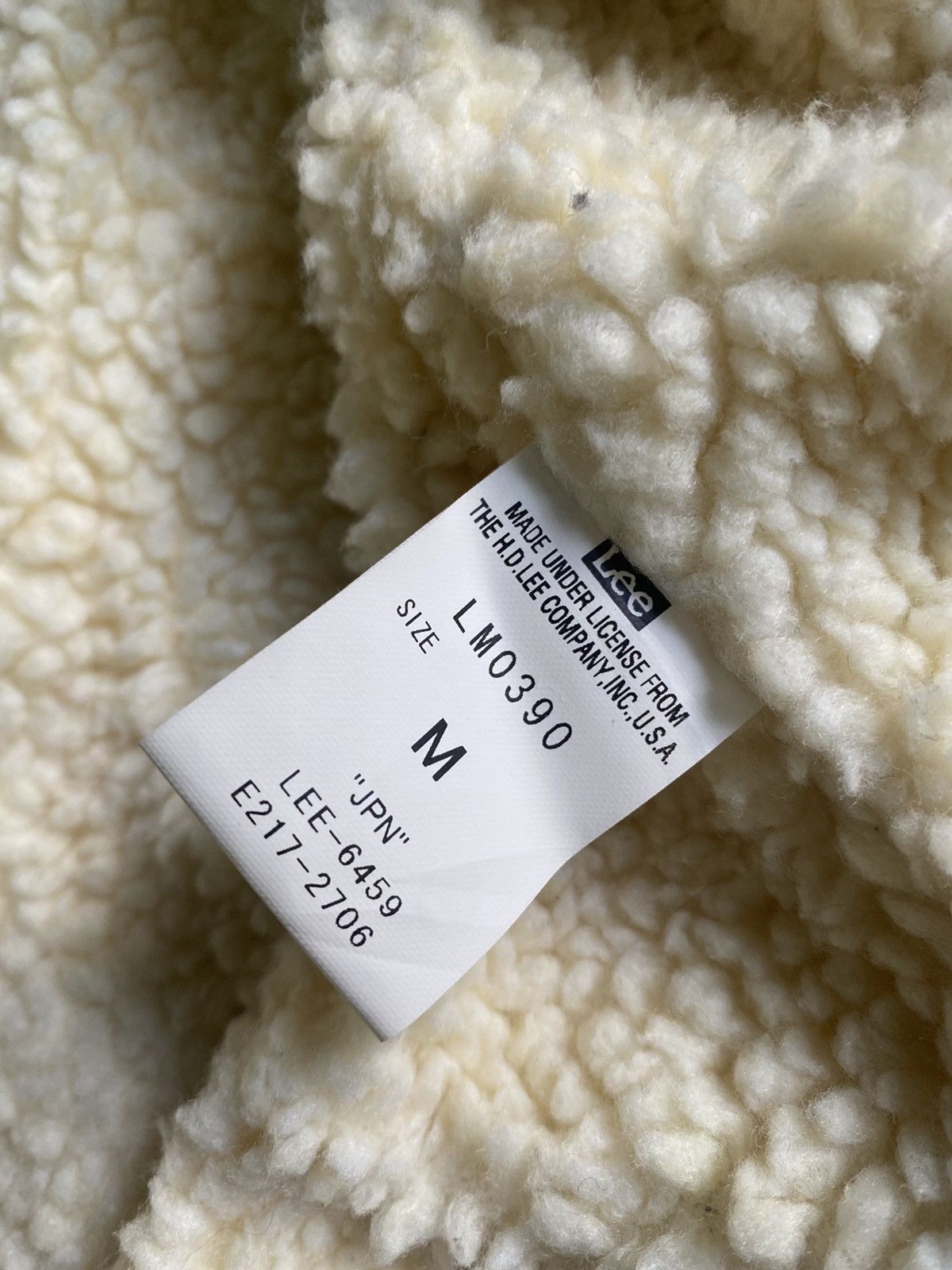 Lee Vintage 90s Lee Rider Sanforized Sherpa jean White Jackers Size M / US 6-8 / IT 42-44 - 9 Thumbnail