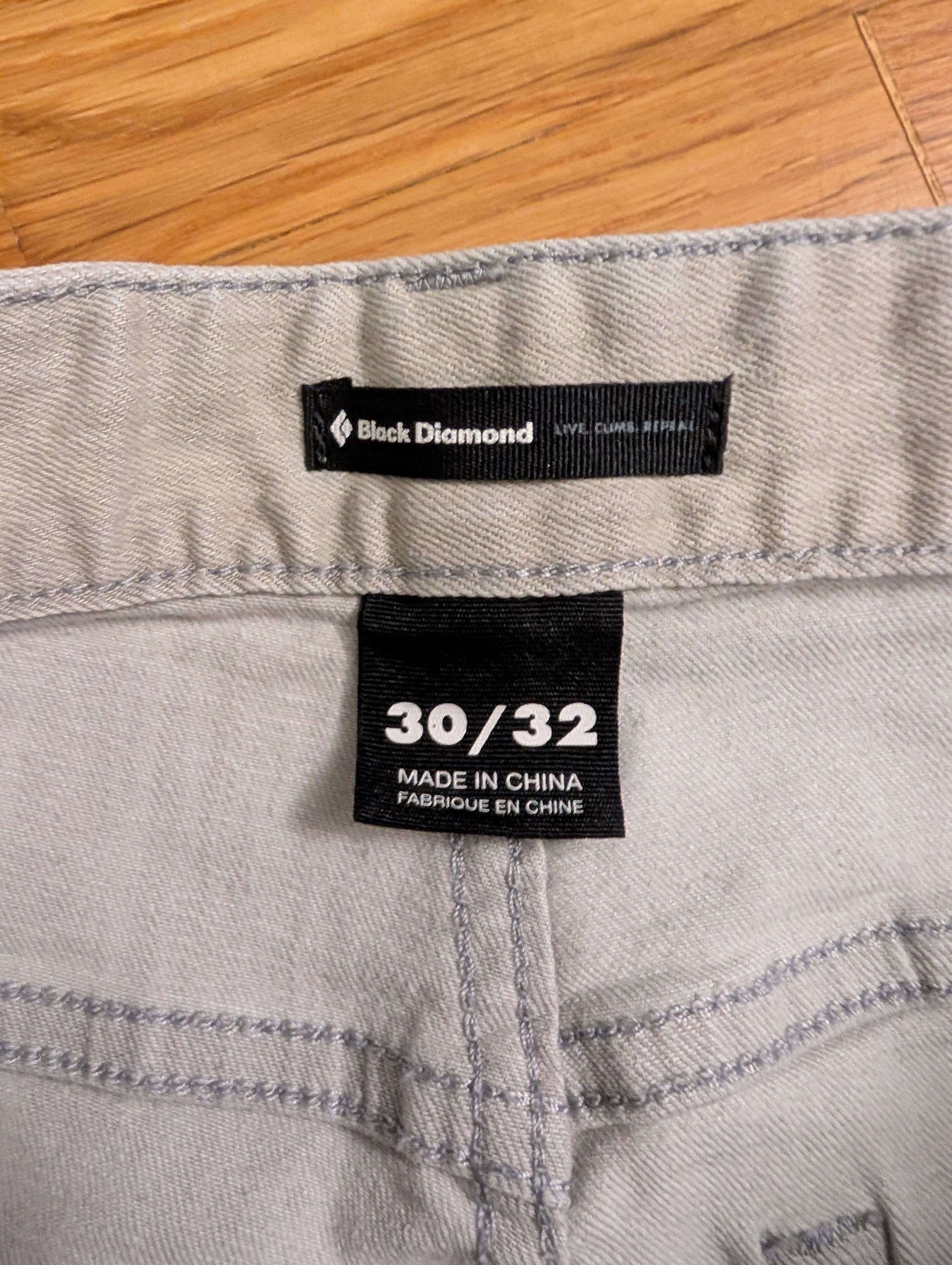 Black Diamond Black Diamond Men Light Grey Pants Size US 30 / EU 46 - 4 Thumbnail