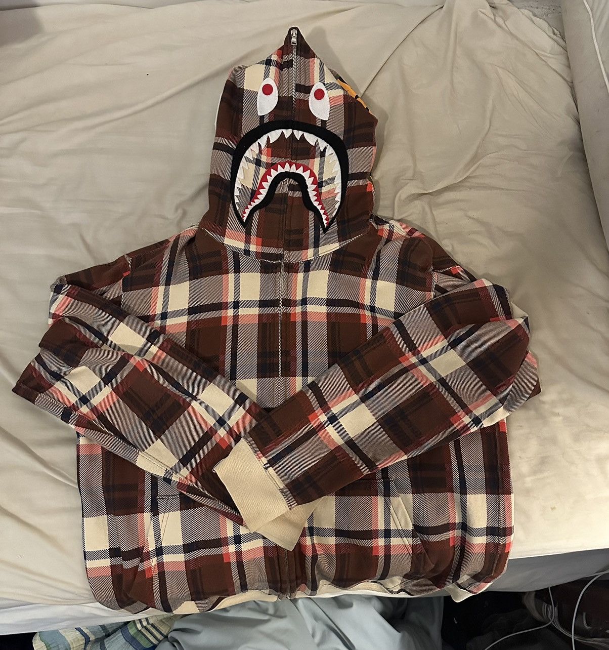 Bape burberry hoodie sale