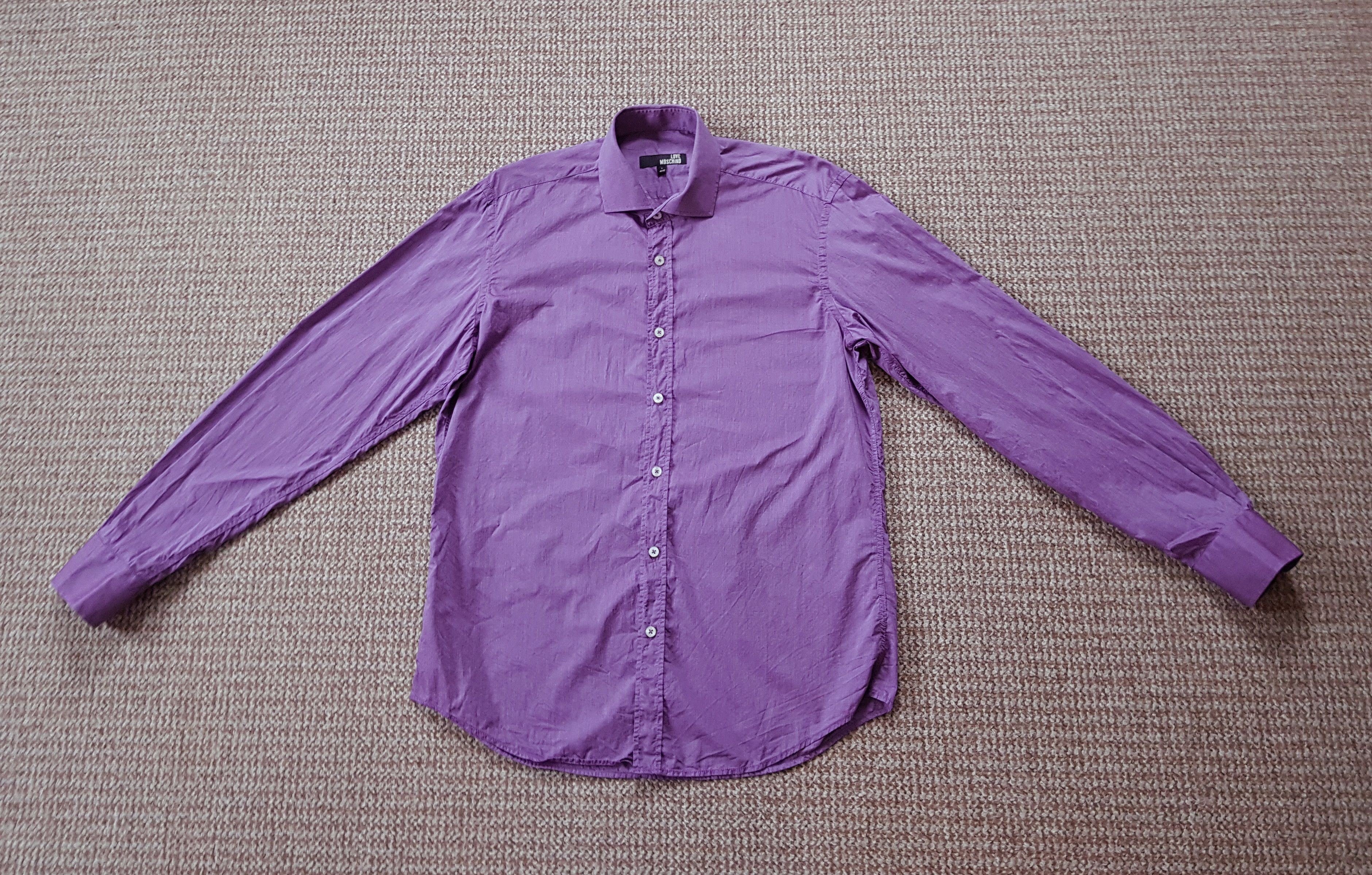 Moschino Love Moschino Purple Shirt Size US L / EU 52-54 / 3 - 1 Thumbnail