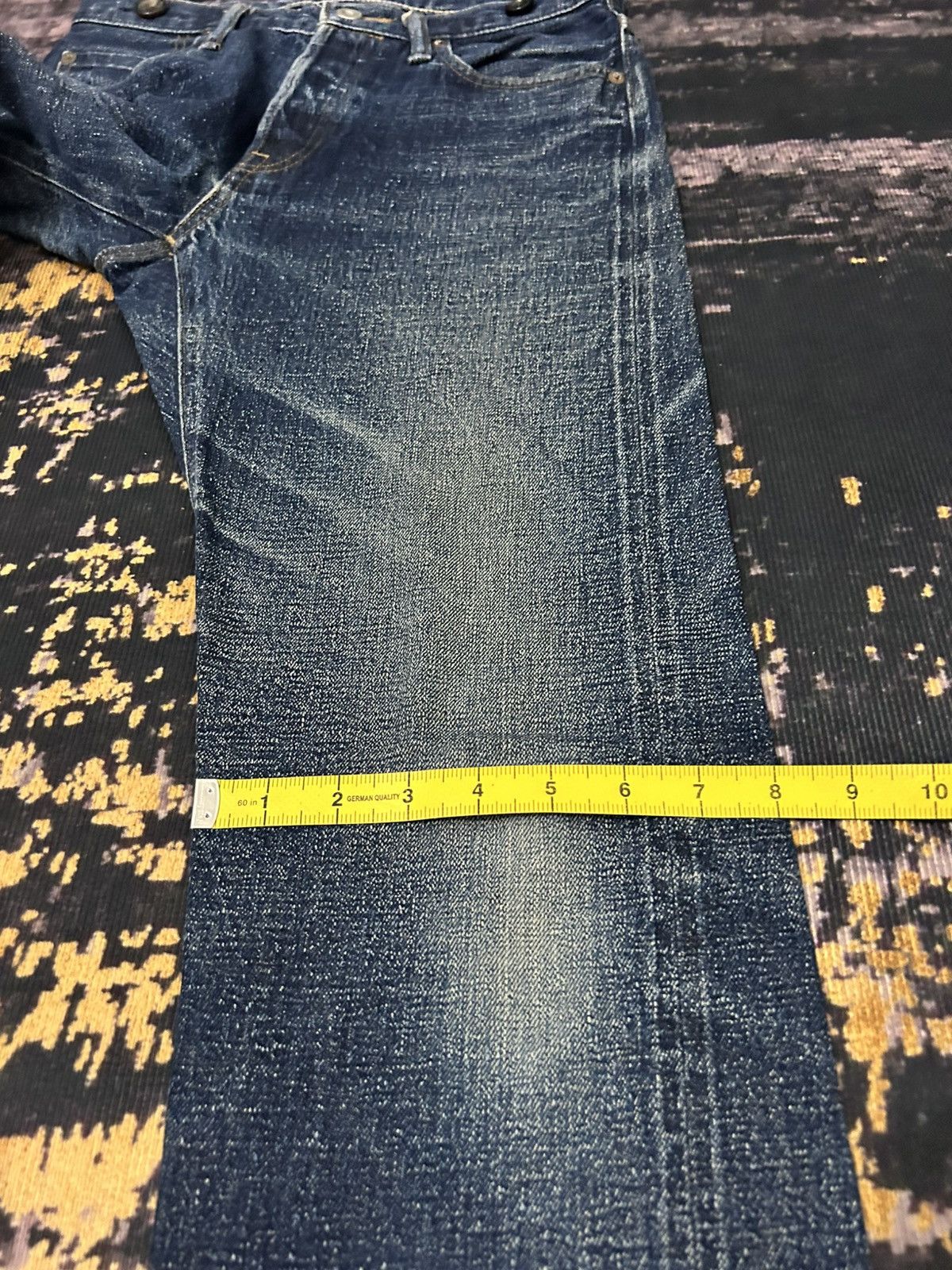 Nigel Cabourn Nigel Carbourn Distressed Selvedge Jeans Size 28" / US 6 / IT 42 - 18 Thumbnail