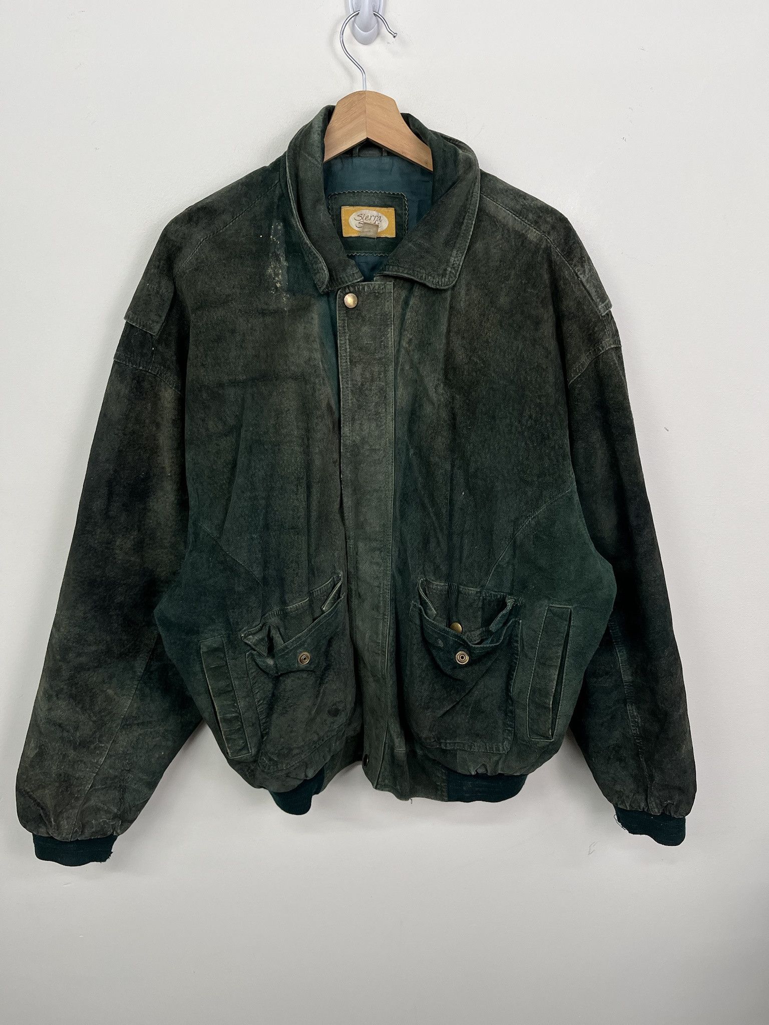 Other Vintage Leather Jacket Sierra Suede Emerald Green Leather Jacket Size XXL Size US XXL / EU 58 / 5 - 1 Thumbnail