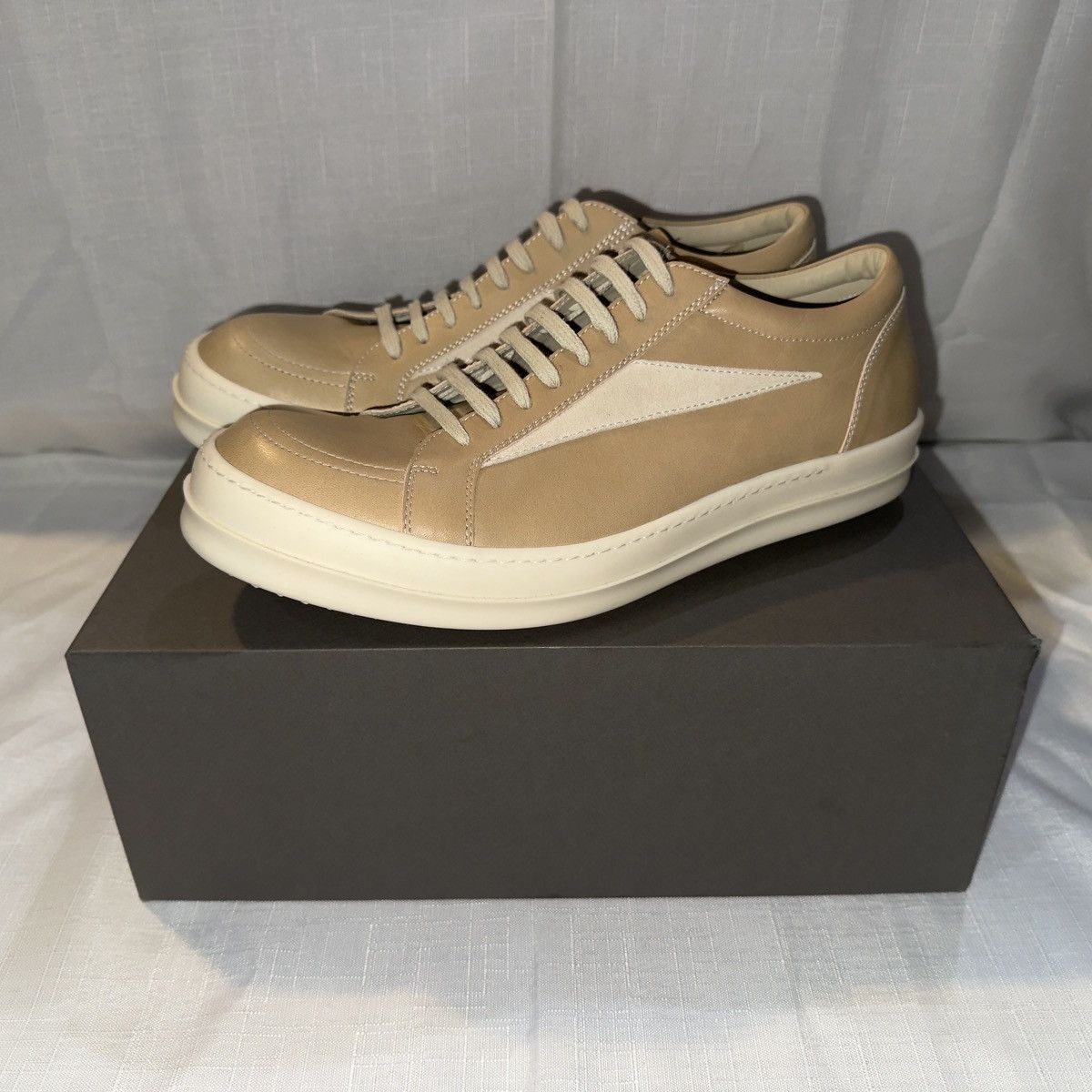 Rick Owens Rick Owens Vintage Sneaker “Parchment” Size 45 Size US 12 / EU 45 - 2 Thumbnail
