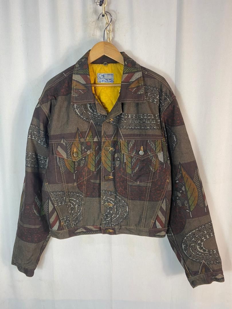 Kenzo Kenzo jeans fullprint button up trucker denim jacket Size US L / EU 52-54 / 3 - 1 Thumbnail