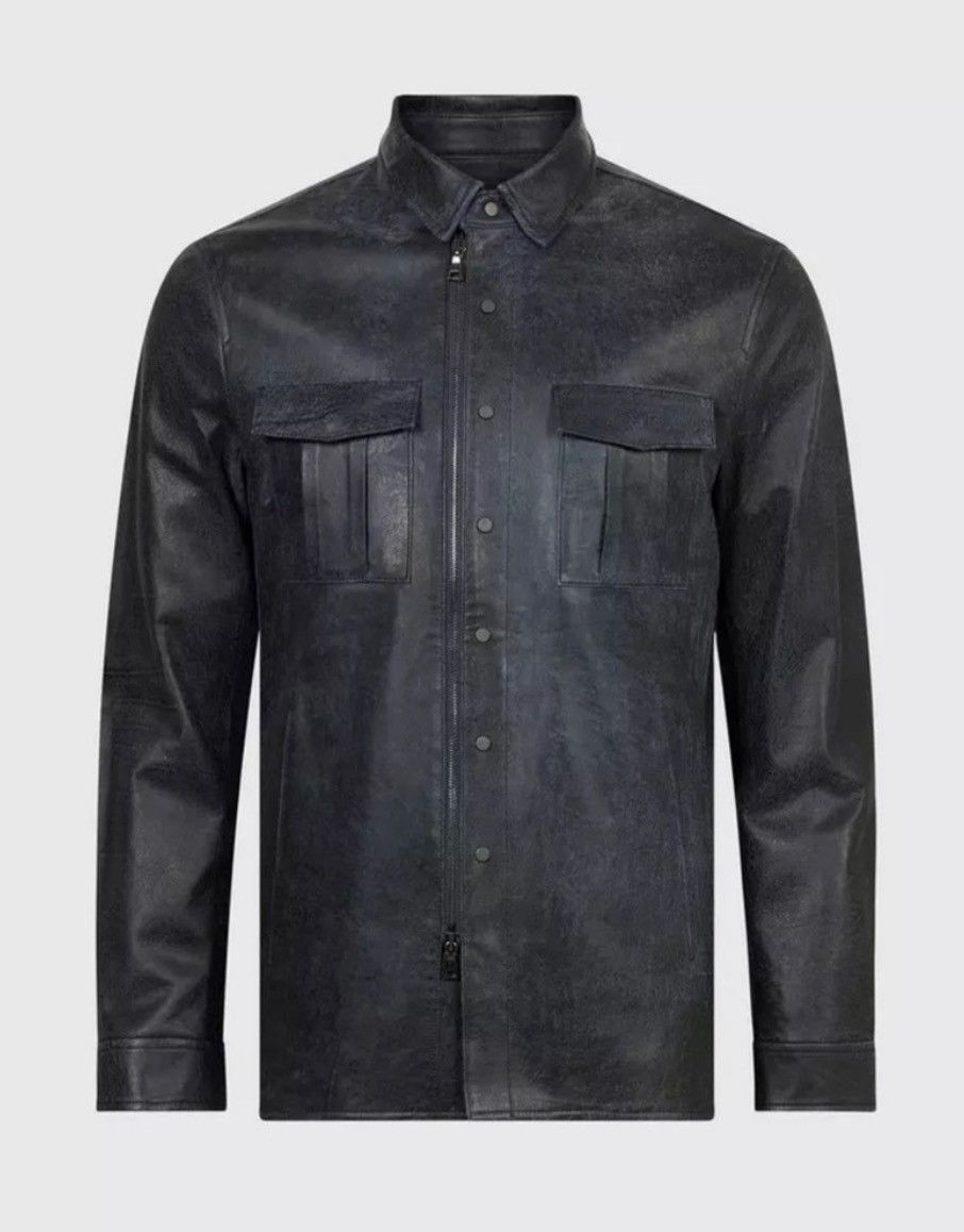 John Varvatos Tinian Slim Fit Snap Zip Front Jacket. 48 Size US M / EU 48-50 / 2 - 3 Thumbnail