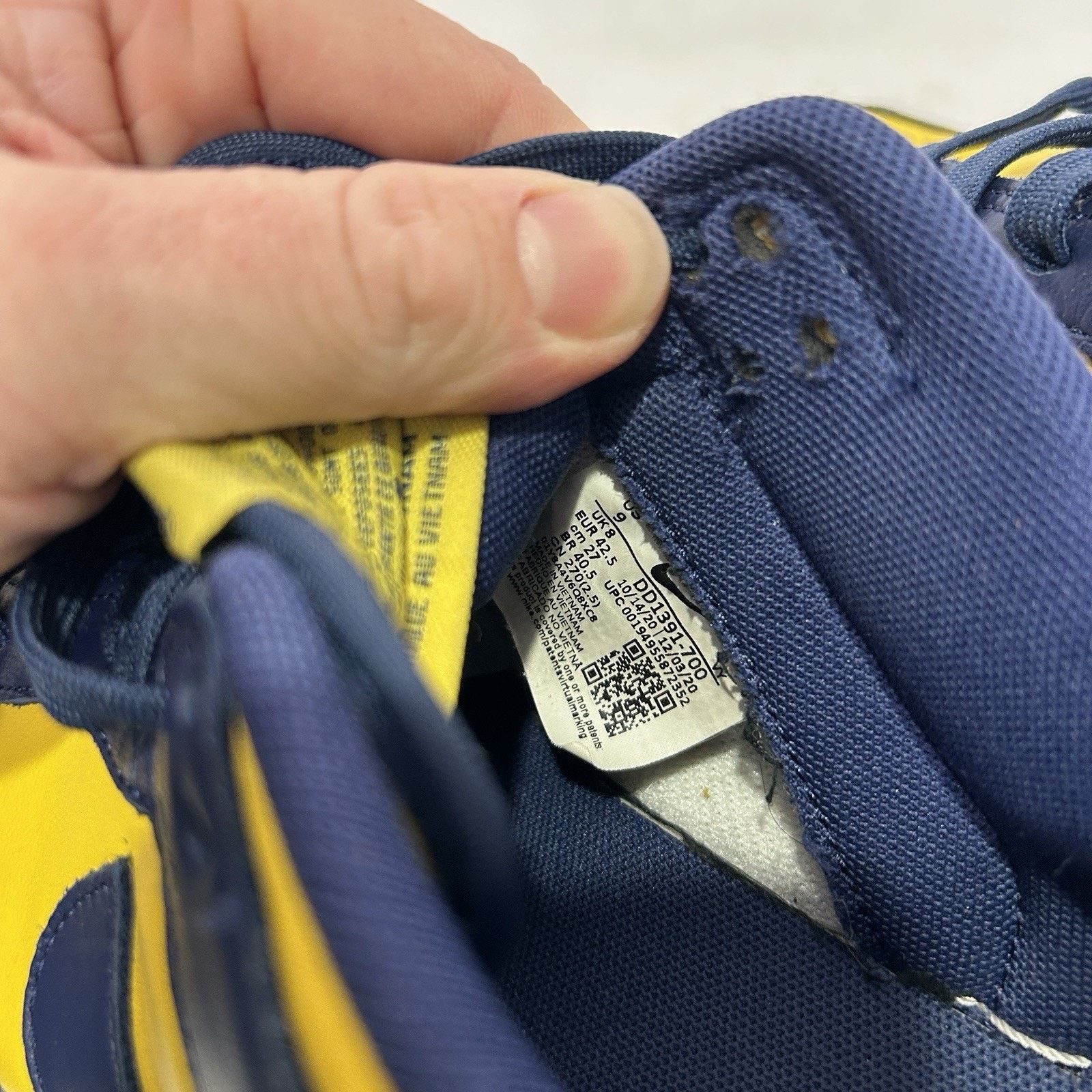 Nike Nike Dunk Low Retro “Michigan” 2021 Size US 9 / EU 42 - 8 Thumbnail