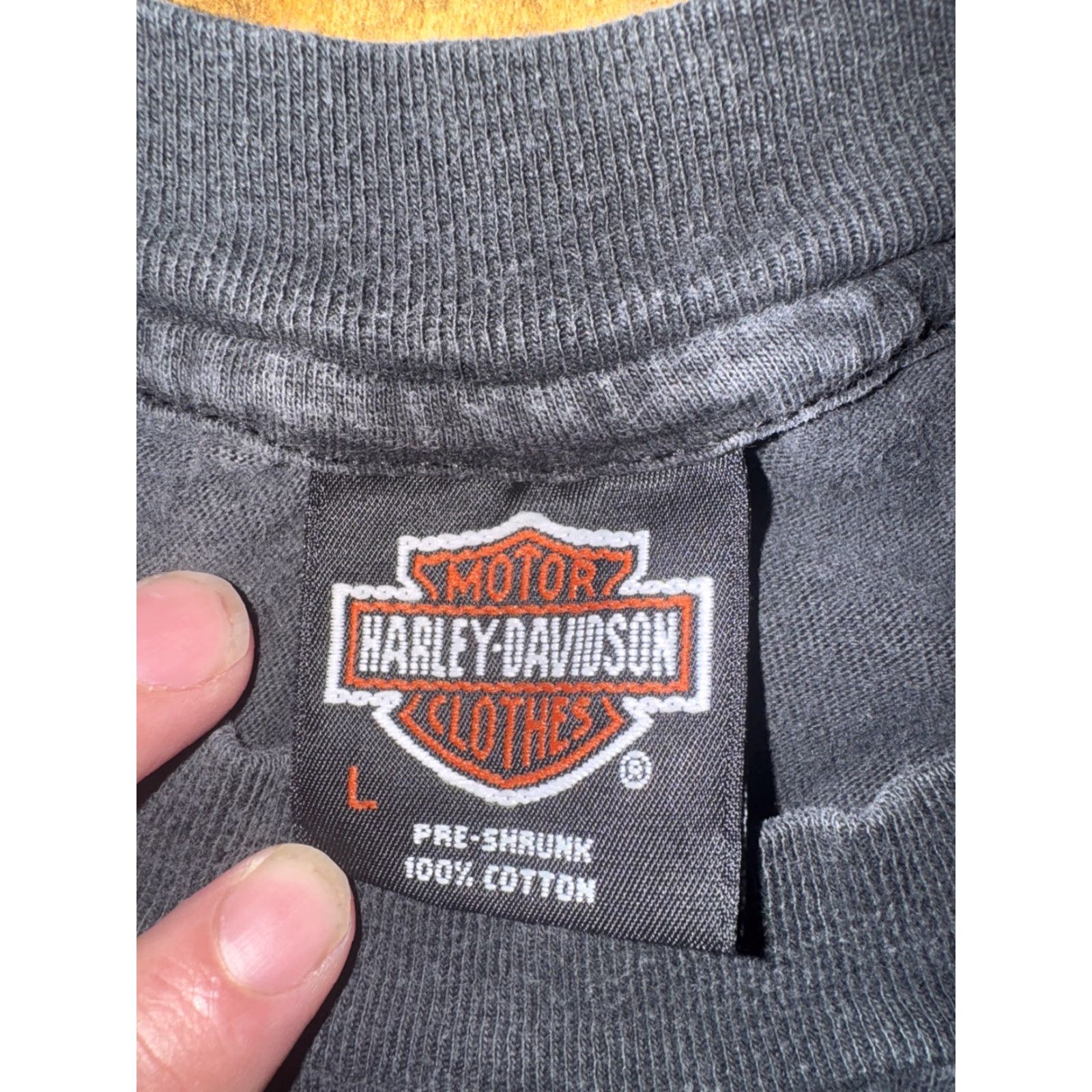 Harley Davidson VINTAGE Harley-Davidson T-Shirt Black Large USA 1993 R.K. Stratman Men L Short Sleeve Made In USA Mens Size US L / EU 52-54 / 3 - 7 Thumbnail