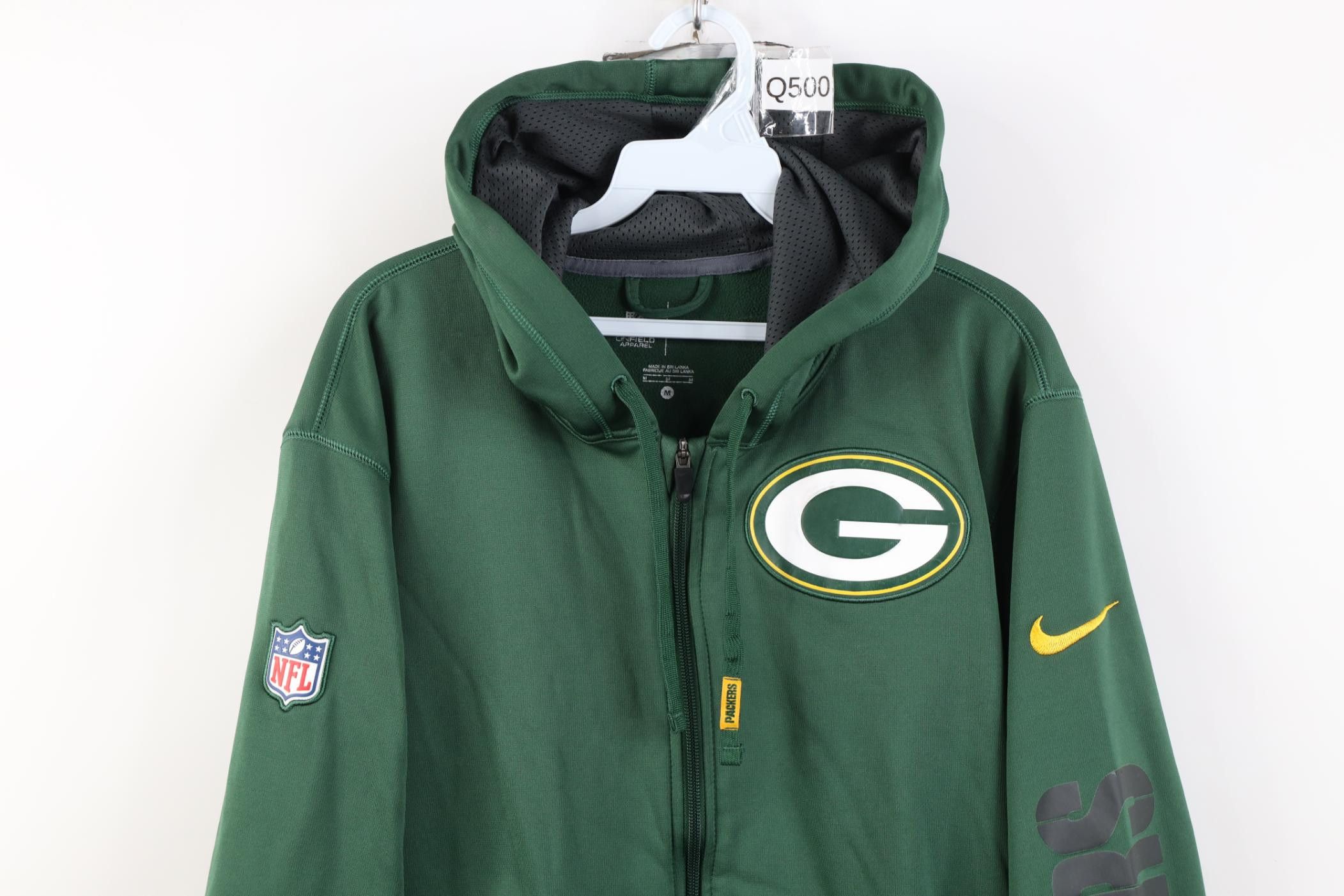 Nike Nike On Field Green Bay Packers Football Hoodie Sweatshirt Size US M / EU 48-50 / 2 - 2 Thumbnail