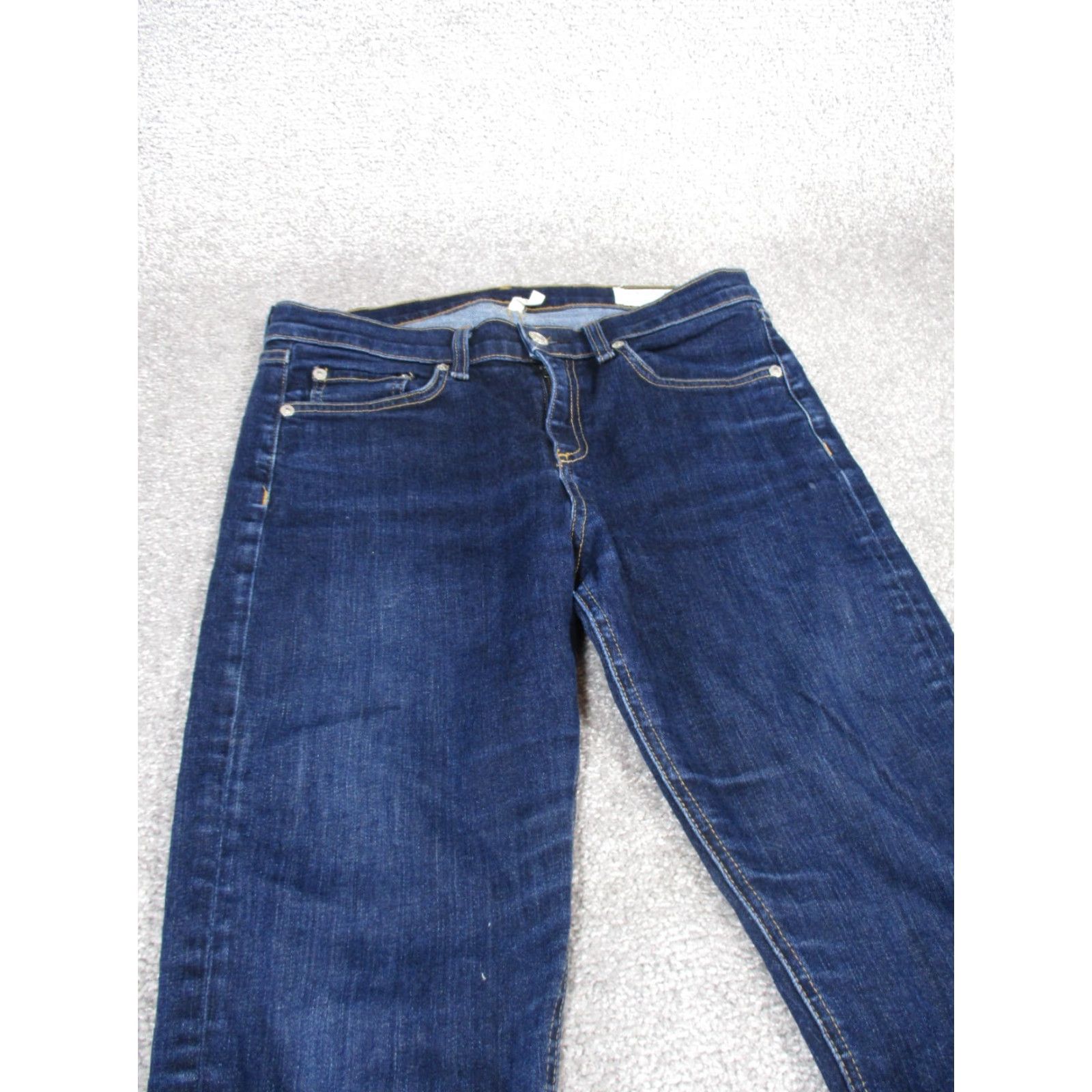 Rag & Bone VINTAGE rag & bone Jeans Womens 29 Skinny Dark Wash Denim Blue 2010s Girls Size 29" - 4 Thumbnail