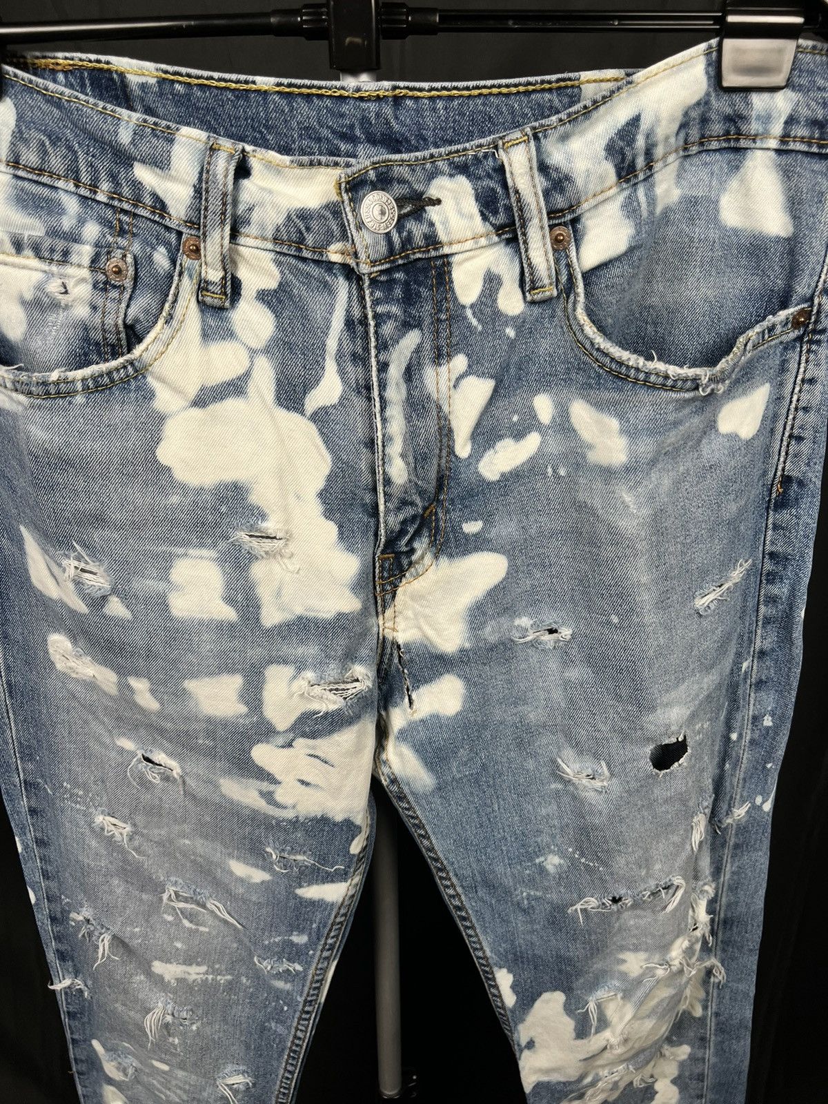 American Apparel × Levi's × Levi's Vintage Clothing Levis distressed tie dye jeans Size US 34 / EU 50 - 6 Thumbnail
