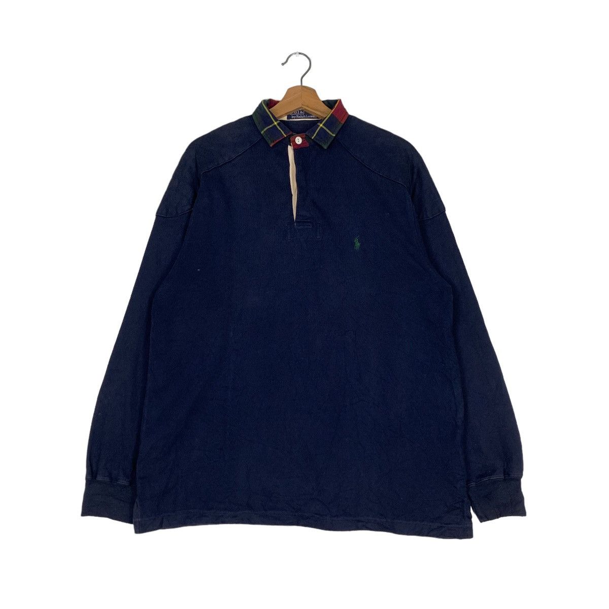 Polo Ralph Lauren Polo RL Half Button Neck Tartan Sweatshirt #0810-C37 Size US M / EU 48-50 / 2 - 1 Thumbnail