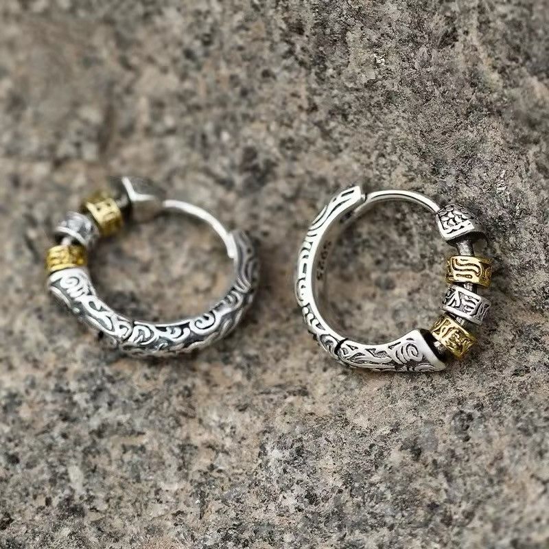 Vintage Vintage Round Circle Hoop Earrings Size ONE SIZE - 4 Thumbnail