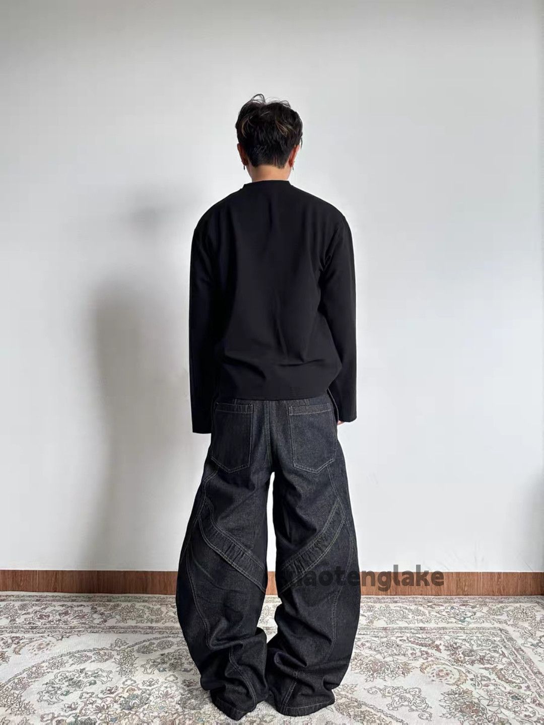 Jean ltx vintage loose baggy skate hiphop cargo flared jeans Size US 34 / EU 50 - 8 Thumbnail