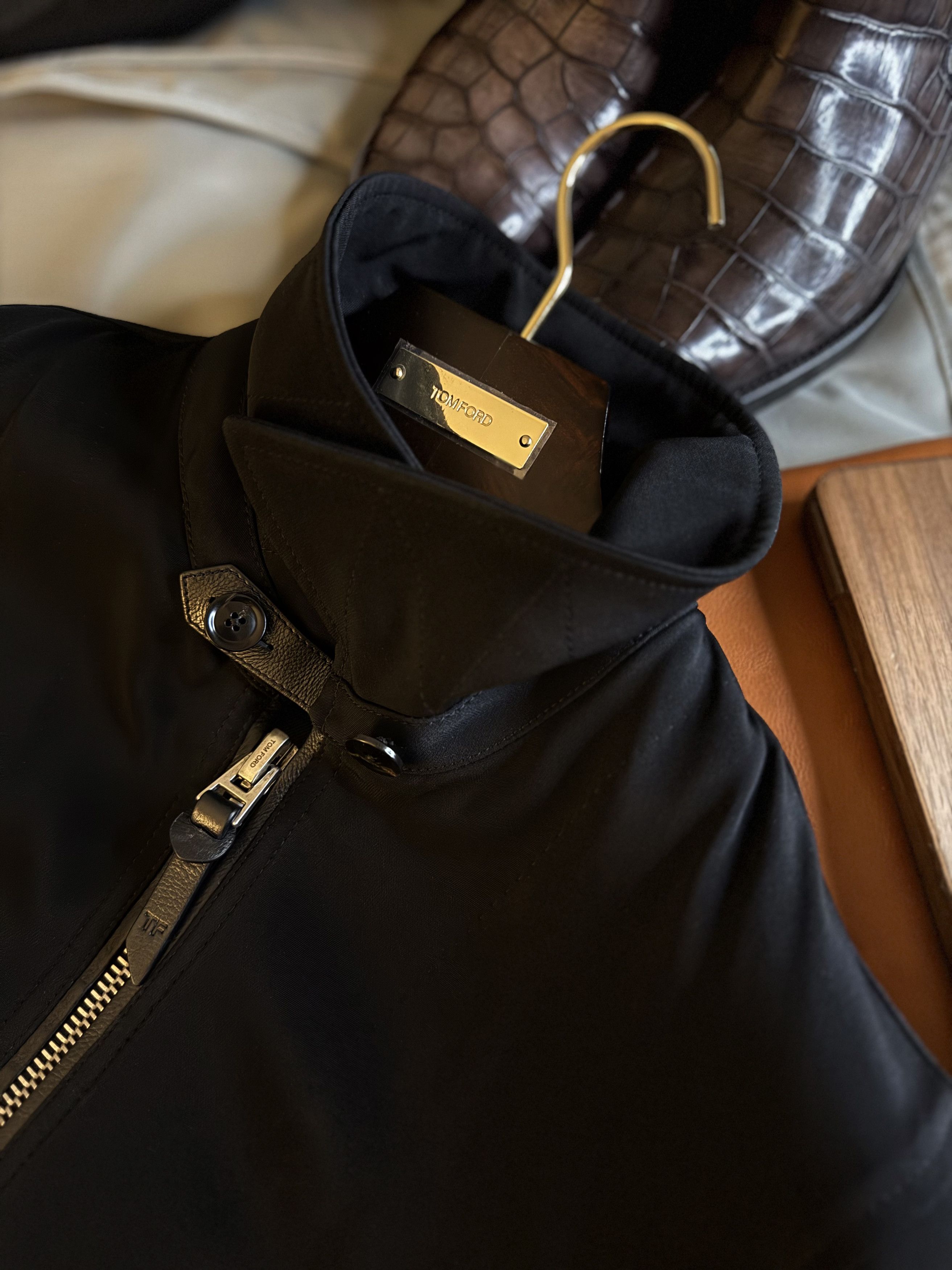 Tom Ford Ultimate Rare $5K w/tax TOM FORD Leather Accent Jacket Size US M / EU 48-50 / 2 - 12 Thumbnail