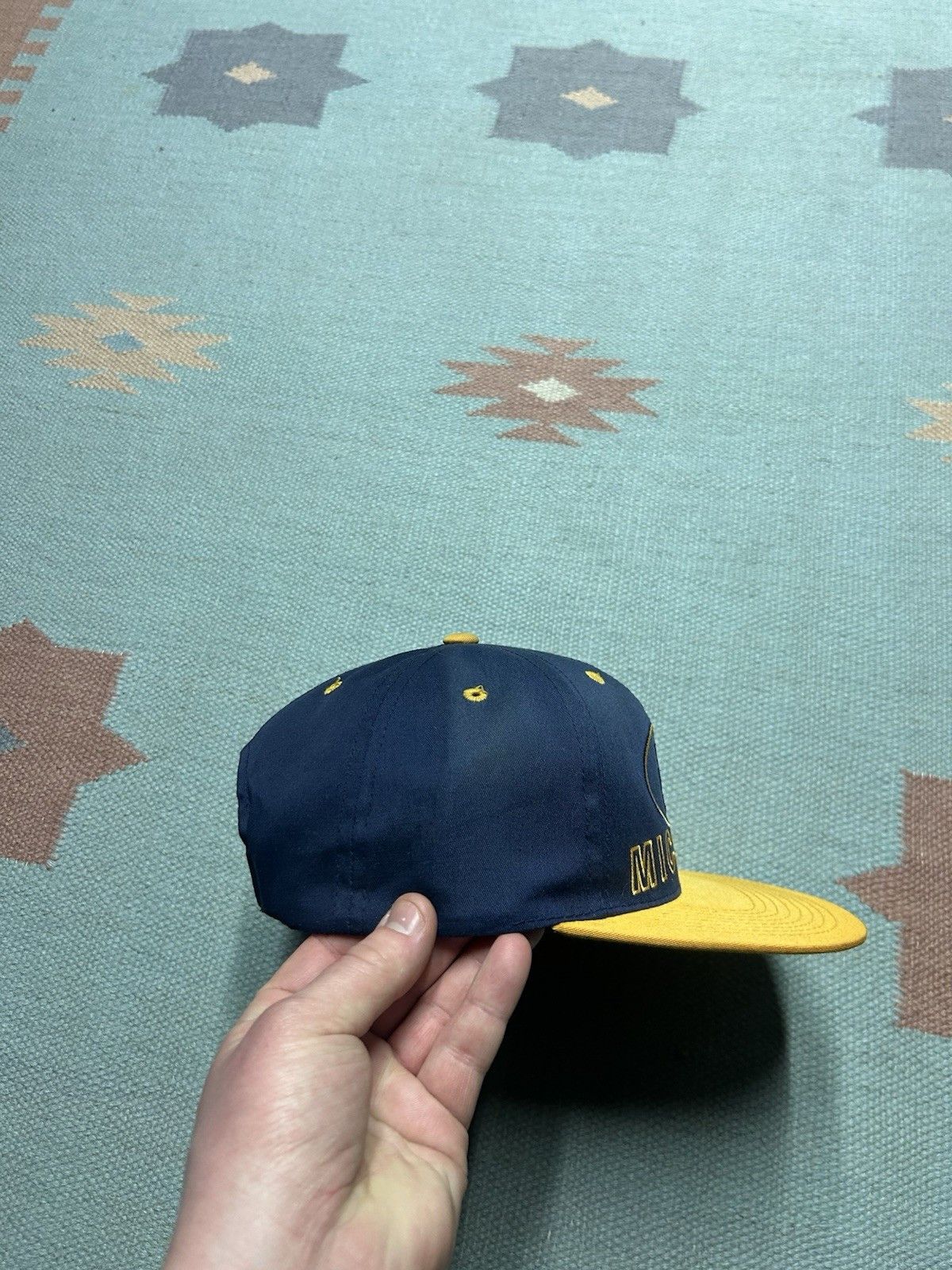 Vintage Vtg 90s snapback hat University of Michigan wolverines NCAA Size ONE SIZE - 6 Thumbnail