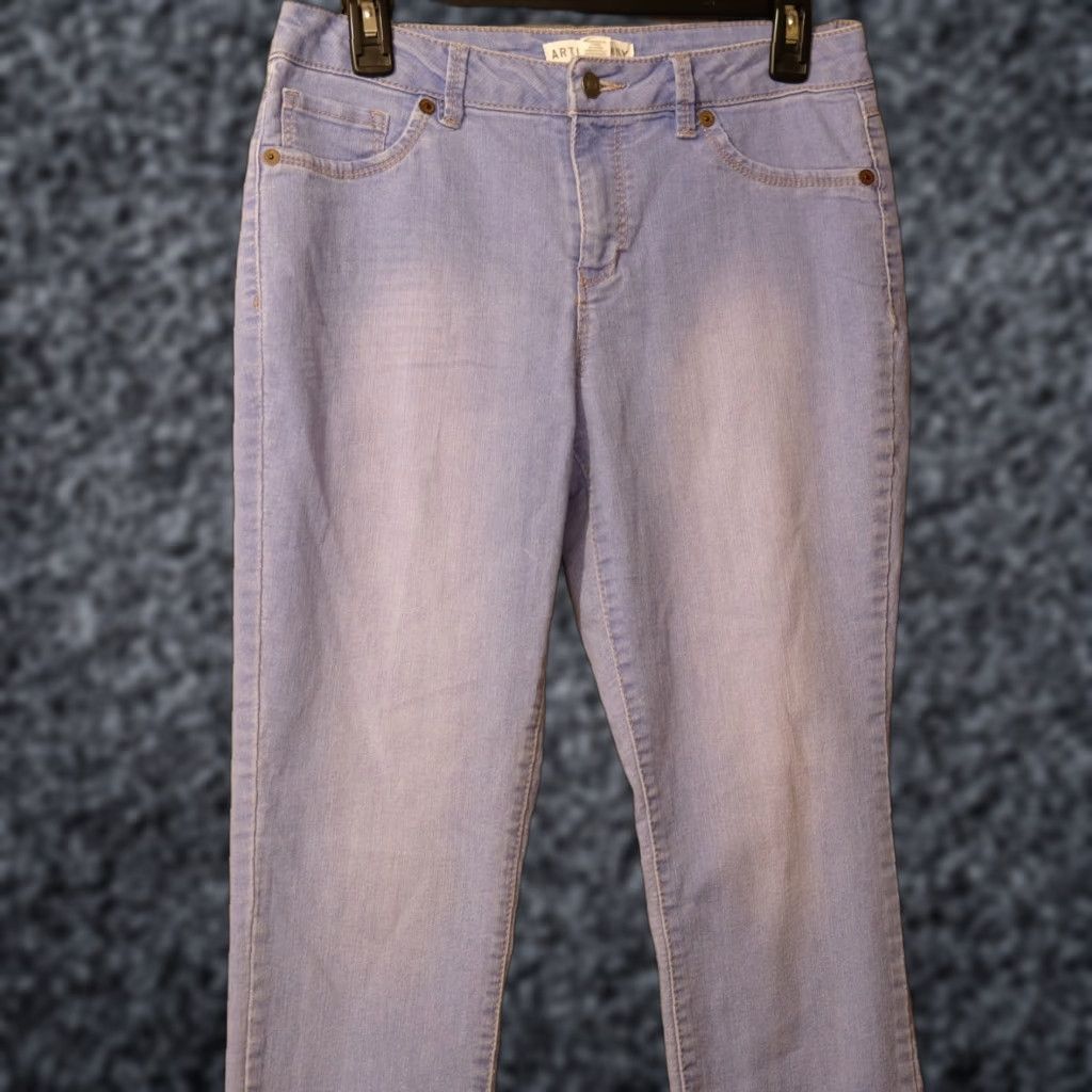 Vintage Artisan NY Mid-Rise Skinny Stretch Ankle Jeans Women's 8 Blue Denim Slim 30in Inseam 29-1/2in Right Jeans Womens Jeans 8 Size 30" / US 8 / IT 44 - 1 Thumbnail