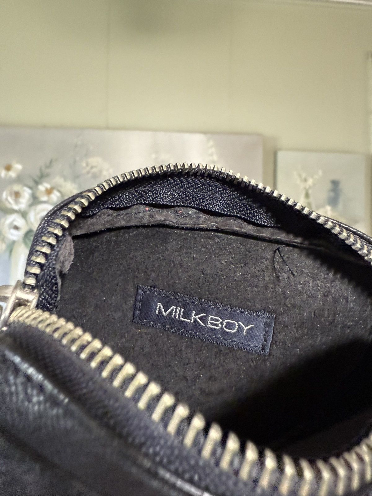 Japanese Brand Milkboy vintage leather wallet with wallet chain Size ONE SIZE - 3 Thumbnail