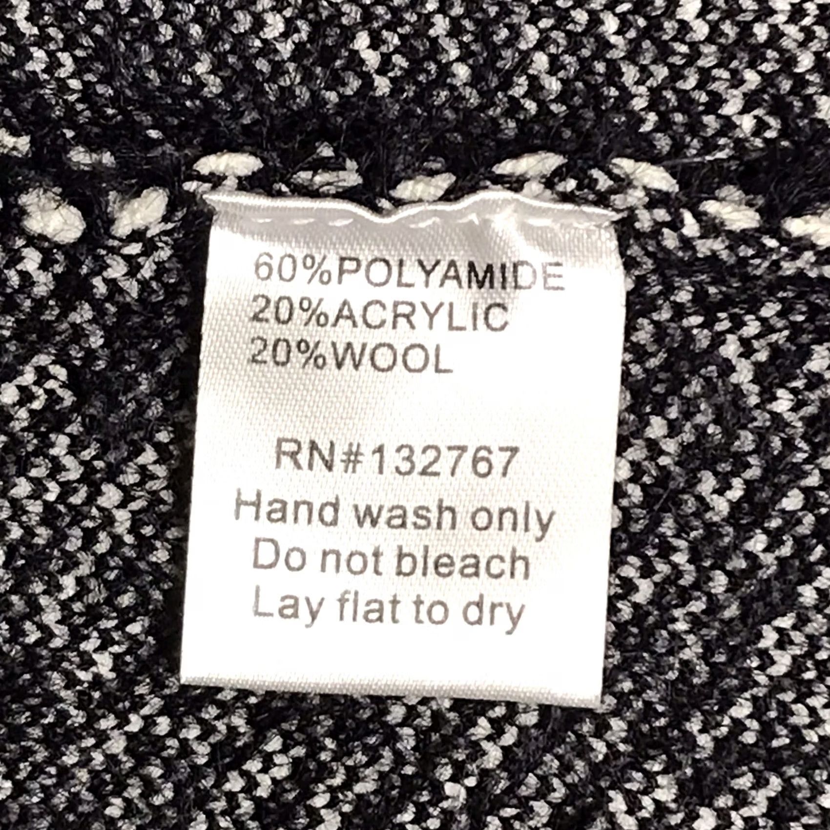 Vintage Baciano Women Black/White Striped Wool Blend Tweed Snap Knee Length Overcoat XL Coat Women Oversized Travel Workwear Party/Cocktail Men? No Size XL / US 12-14 / IT 48-50 - 4 Thumbnail