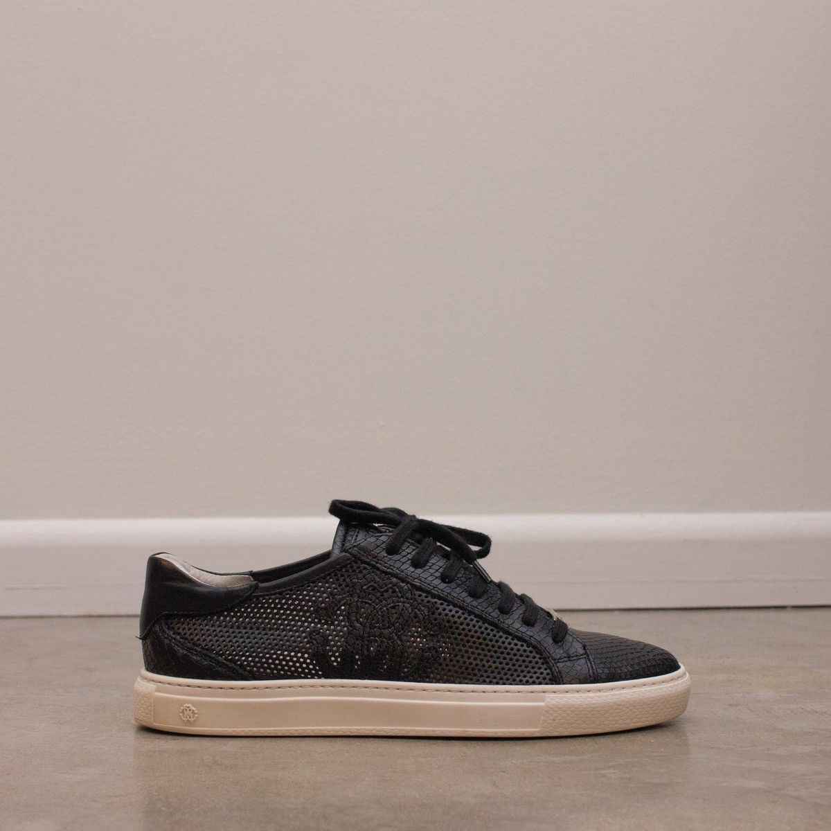 Roberto Cavalli 495$MRP ROBERTO CAVALLI Snake-Print Leather Sneakers Mens Size US 8 / EU 41 - 3 Thumbnail