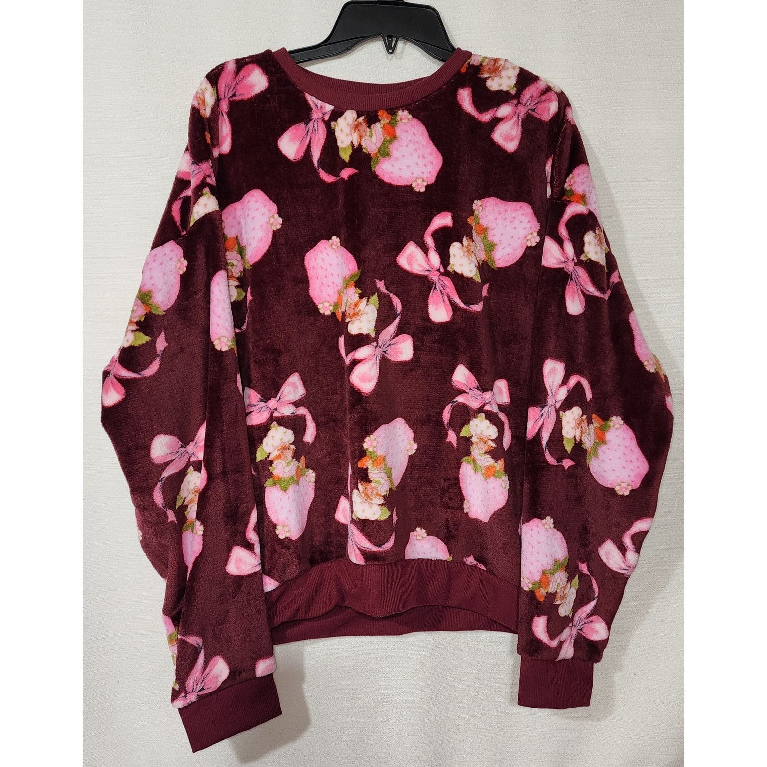 Strawberry Strawberry shortcake fleece sweatshirt women's size Large Size L / US 10 / IT 46 - 1 Thumbnail