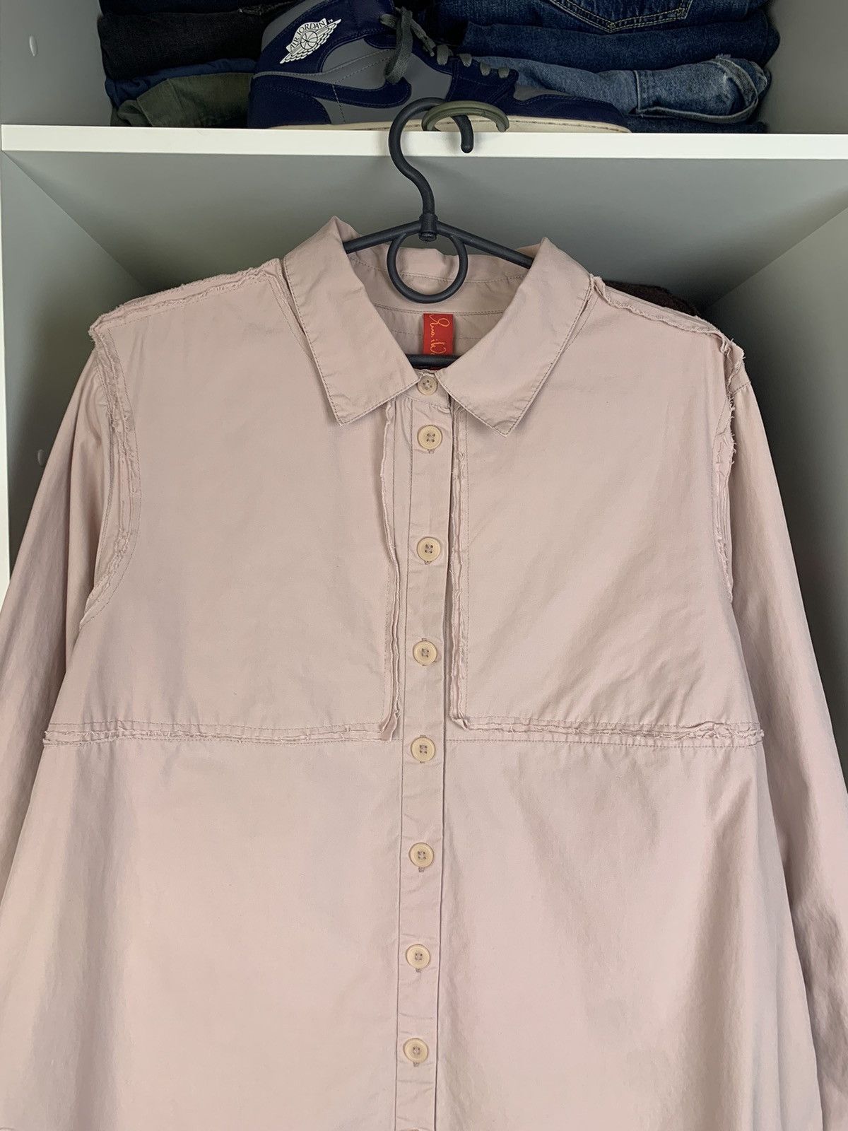 Ewa i Walla Woman’s Elongated Shirt With Buttons