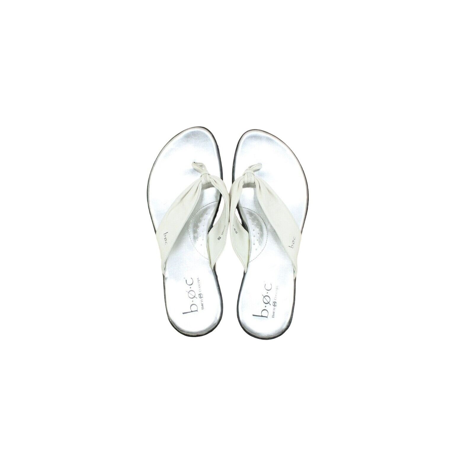 Leather × Other BOC Womens Cream Leather Flip Flop Thong Sandals Size US 8 / IT 38 - 7 Thumbnail