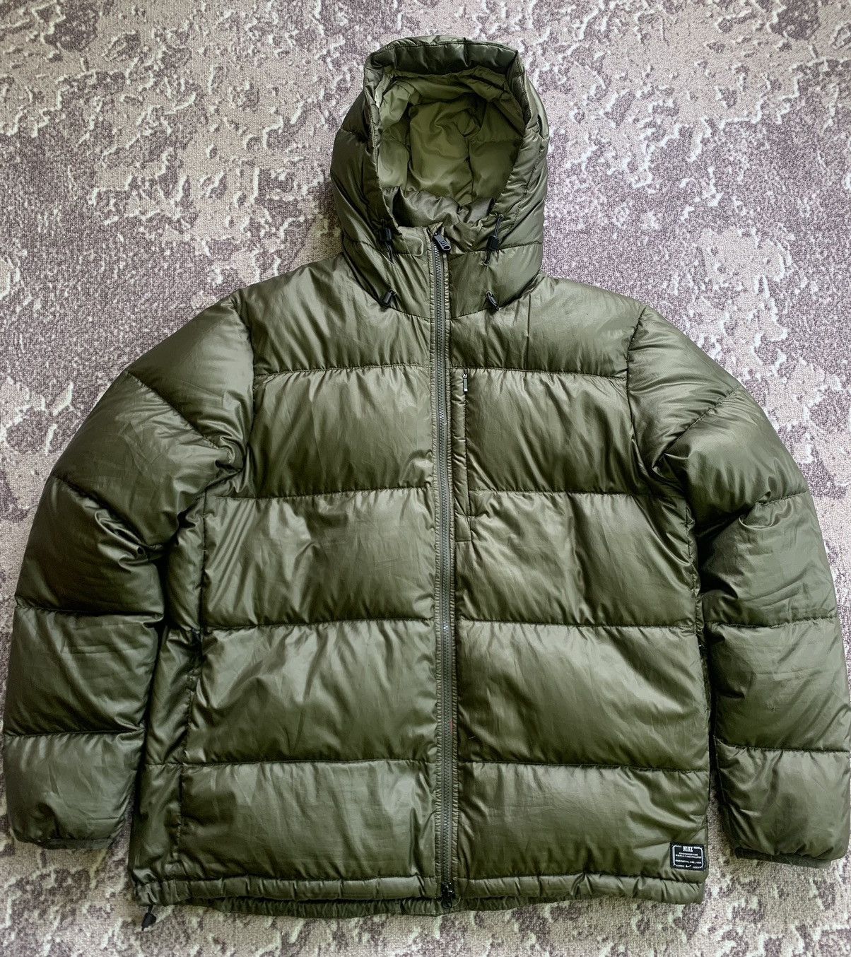 image of Nike Vintage Y2K Puffer Jacket in Black, Men's (Size 2XL)