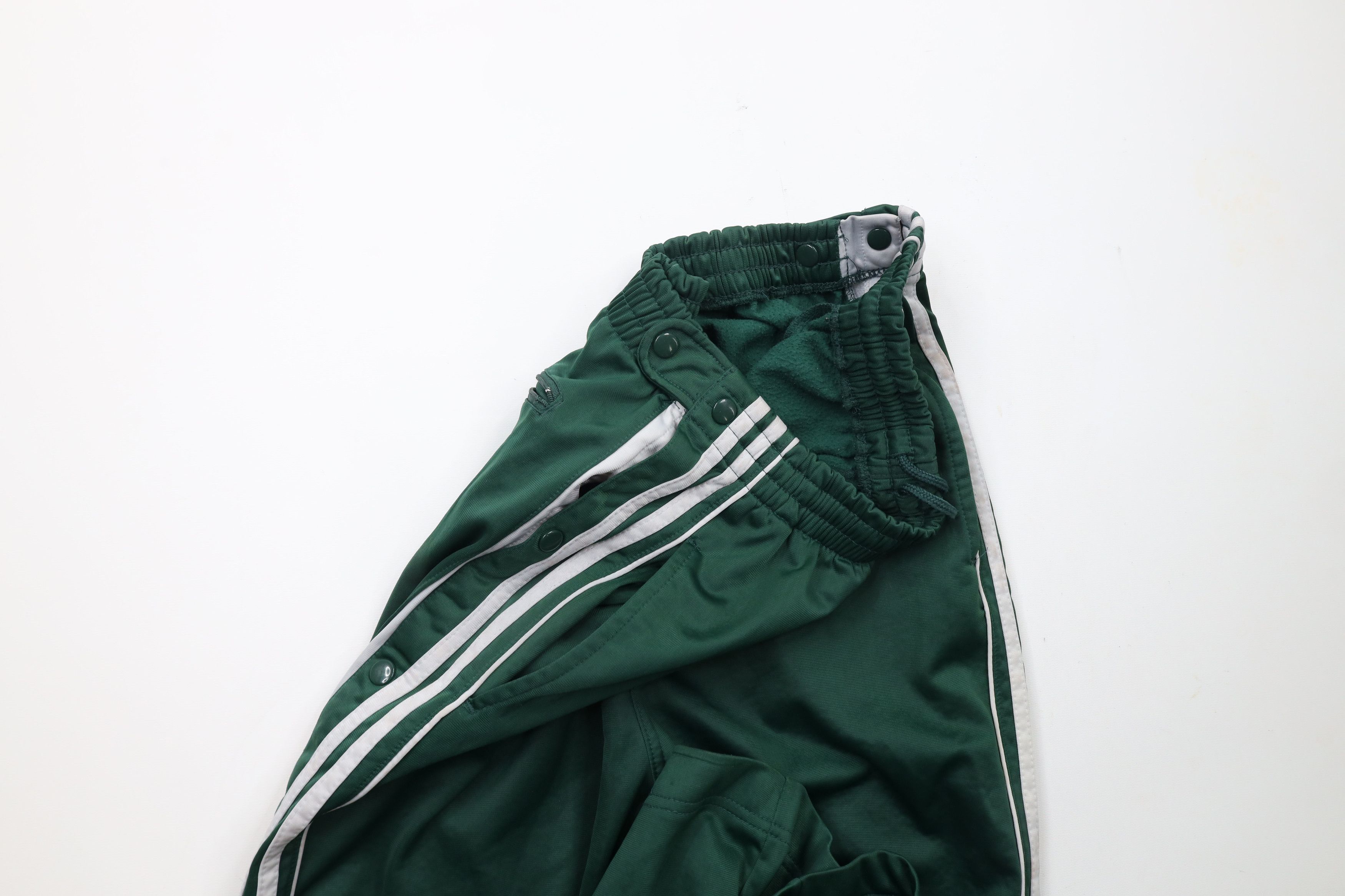 Vintage Vintage 90s Streetwear Striped Tearaway Sweatpants Green Size US 36 / EU 52 - 10 Thumbnail