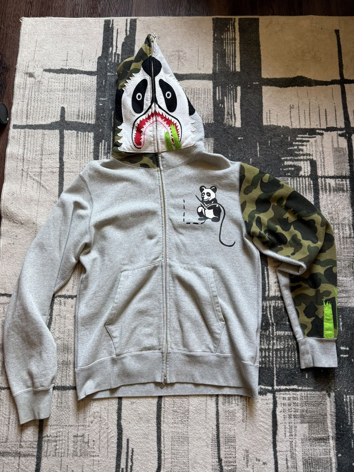 トップス A BATHNG APE panda boa hoodie s-l400.jpg