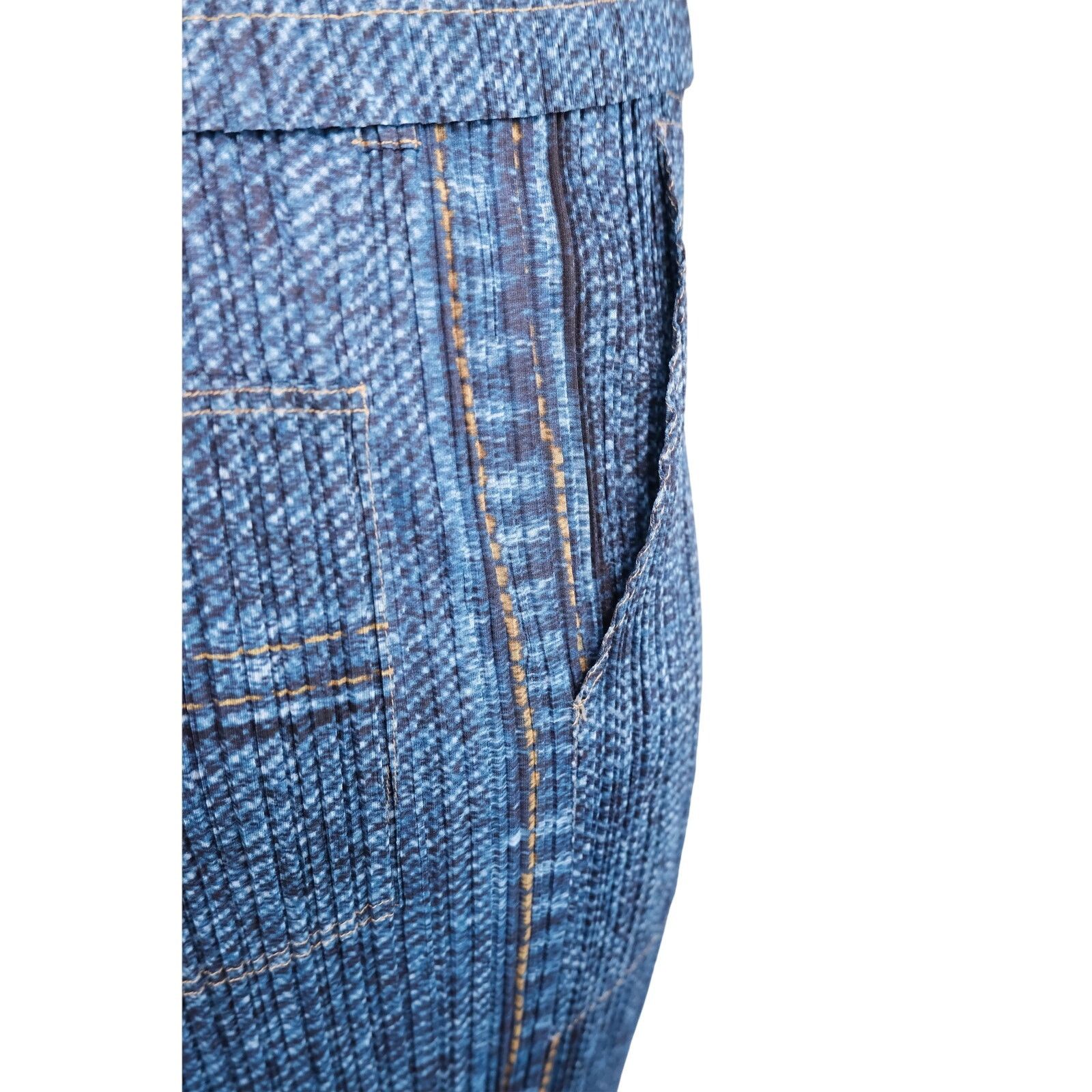 Issey Miyake Issey Miyake Vintage Trompe L'Oeil Denim Print Pant Set Size 27" / US 4 / IT 40 - 11 Thumbnail