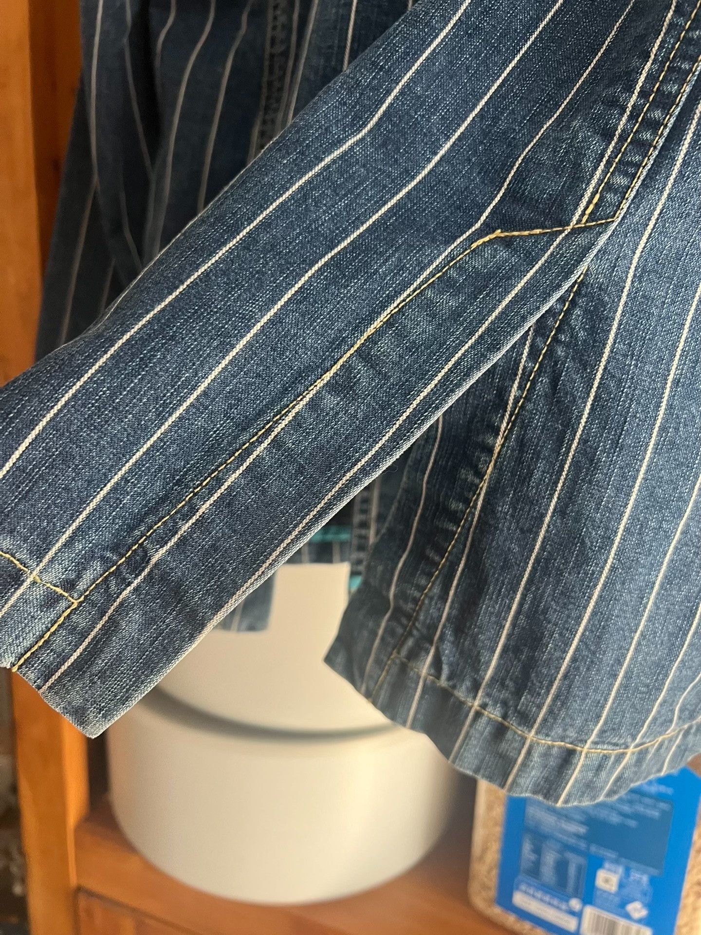 Oldblue Co. Pure Blue Japan Indigo Denim Double-Breasted Coat Size US L / EU 52-54 / 3 - 9 Thumbnail
