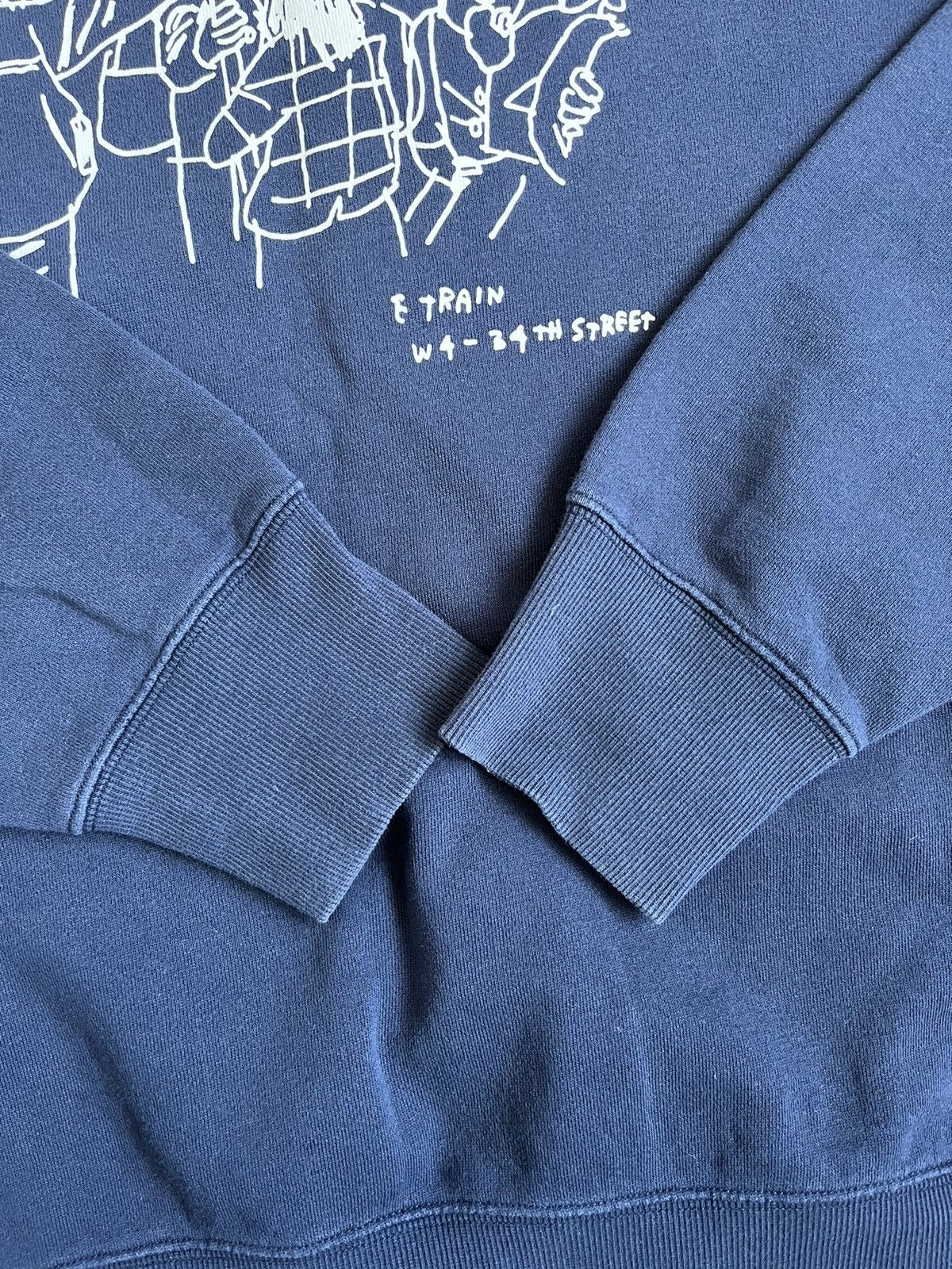 Designer × Uniqlo Uniqlo x Jason Polan Navy Crewneck Printed Sweatshirt Size US XL / EU 56 / 4 - 15 Thumbnail