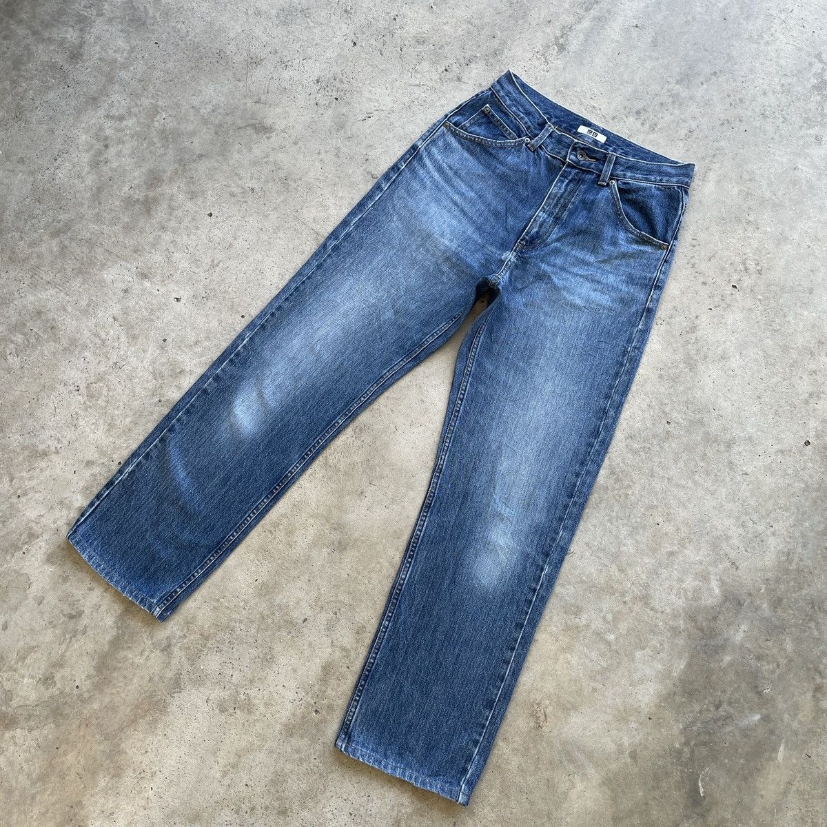 Japanese Brand W28💥 Vintage Japanese Uniqlo x U Faded Denim Pants Jeans Size US 28 / EU 44 - 2 Thumbnail