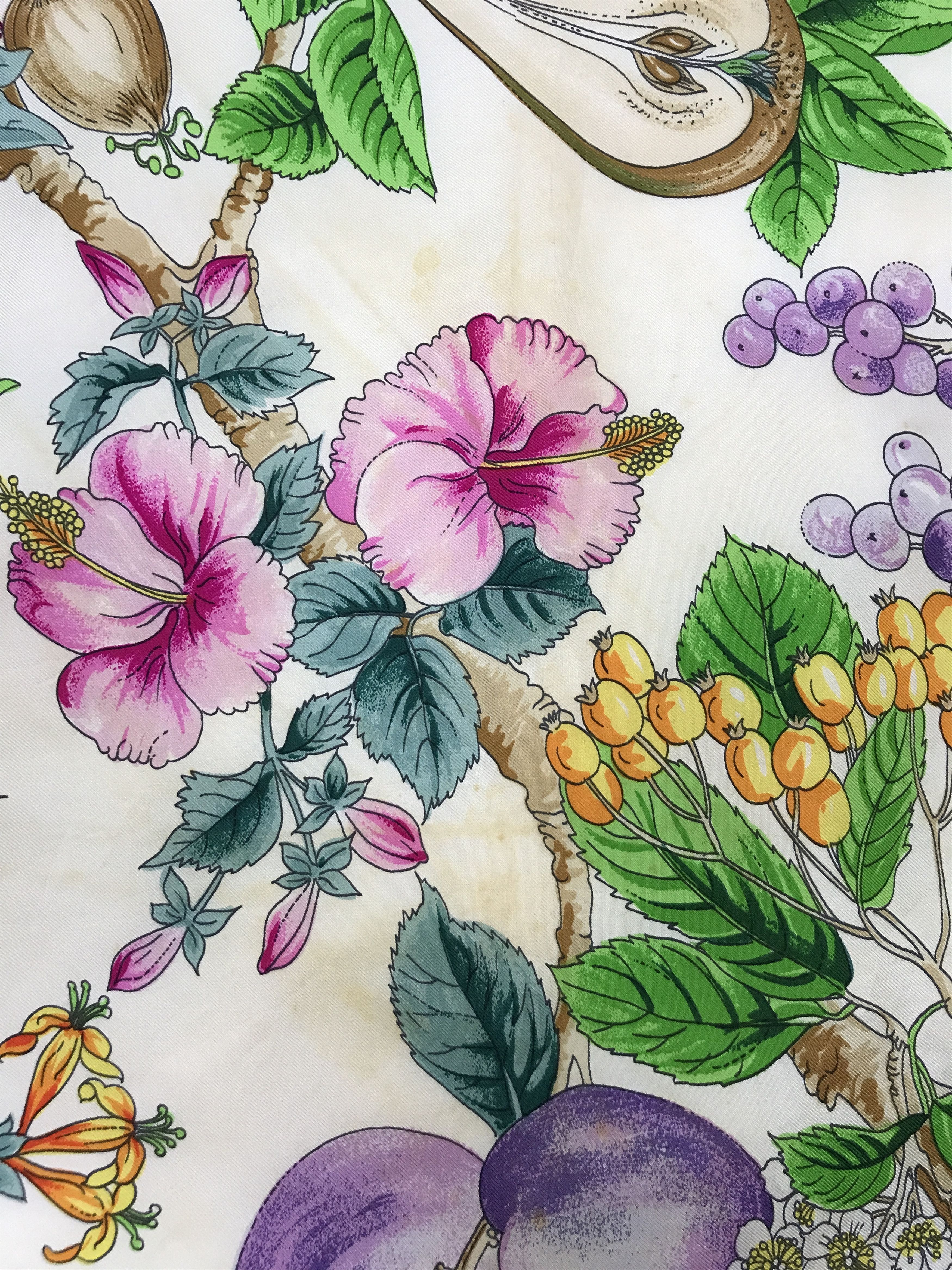 Gucci Vintage Gucci Floral Silk Scarf Size ONE SIZE - 10 Thumbnail