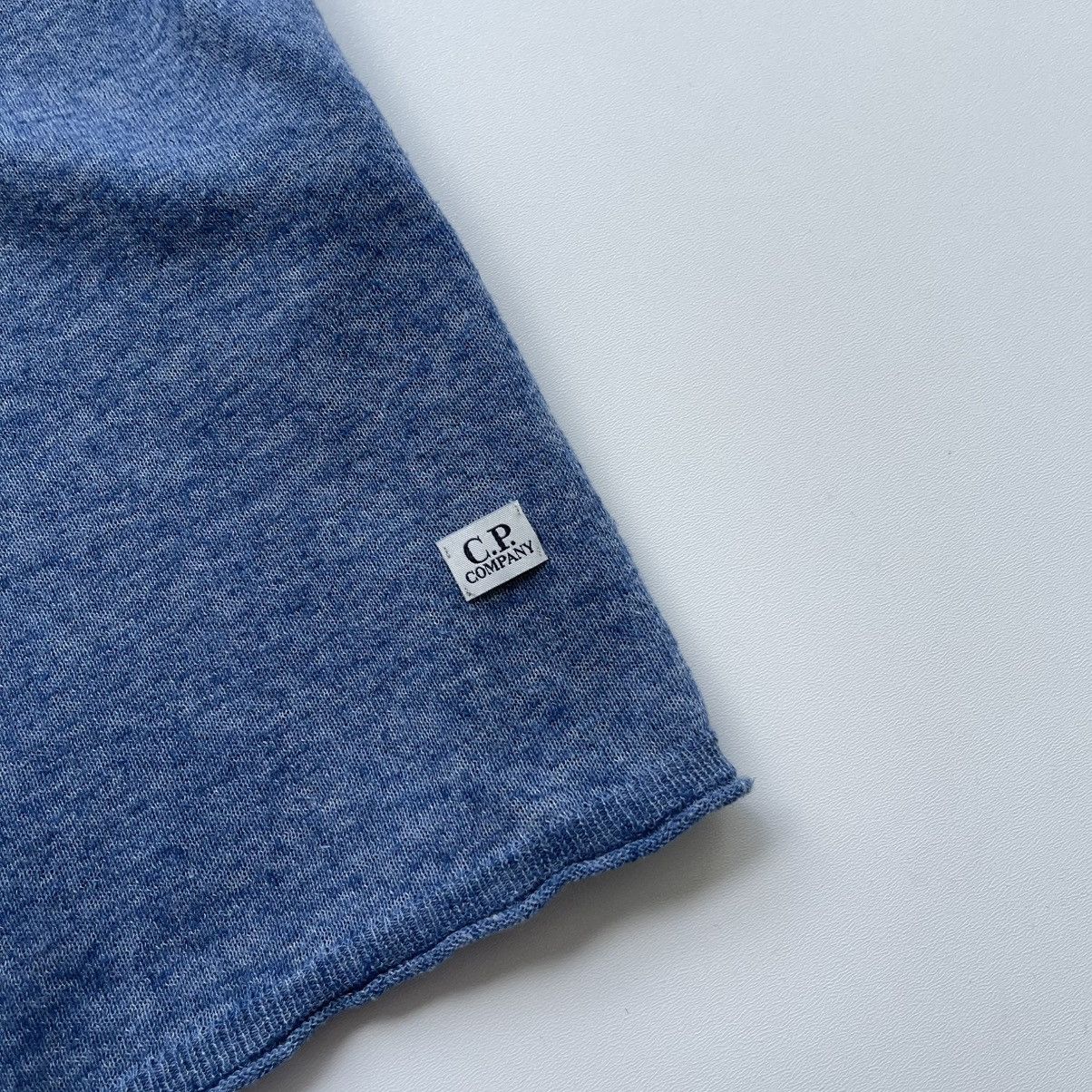 C.P. Company C.P. Company Linen/Polyester Knit Jumper Sweater Blue Size US M / EU 48-50 / 2 - 6 Thumbnail