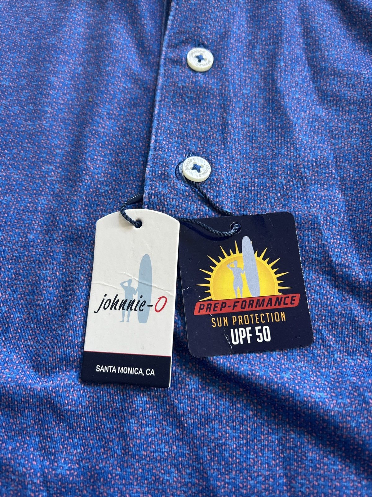 johnnie-O Johnnie-O Prep-Formance Polo Shirt – Biscayne Blue – XXL Size US XXL / EU 58 / 5 - 2 Thumbnail