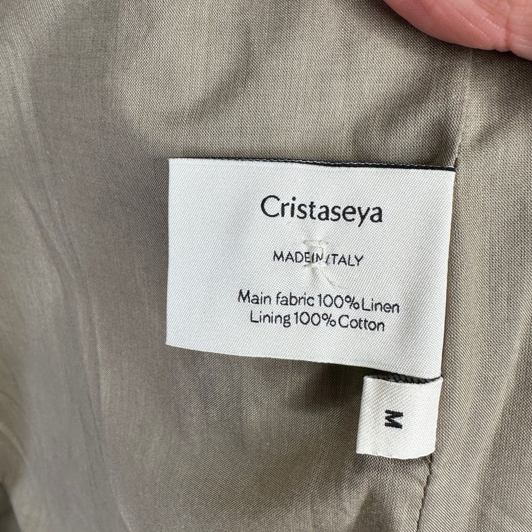 Cristaseya NWT Cristaseya Oversized Linen Blazer Ecru Black Plaid M Size US M / EU 48-50 / 2 - 9 Thumbnail