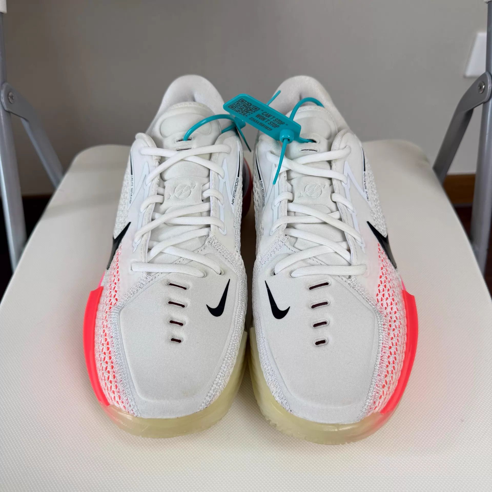 Nike Nike Air Zoom G.T. Cut 1 EP White/Pink Basketball Shoe EUR43 Size US 10 / EU 43 - 2 Thumbnail