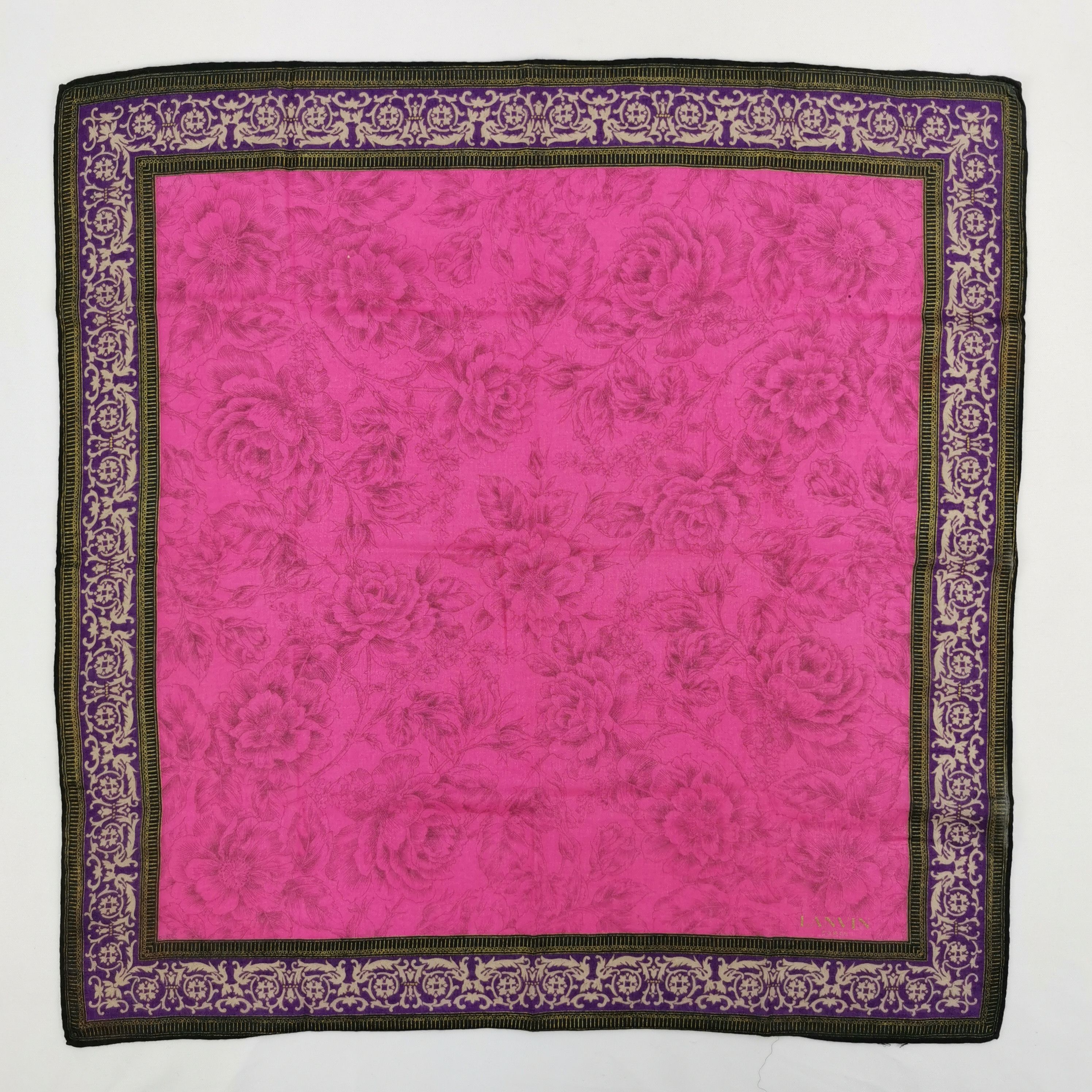 Lanvin Vintage Lanvin Handkerchief Neckerchief Bandana Scarf Size ONE SIZE - 2 Thumbnail