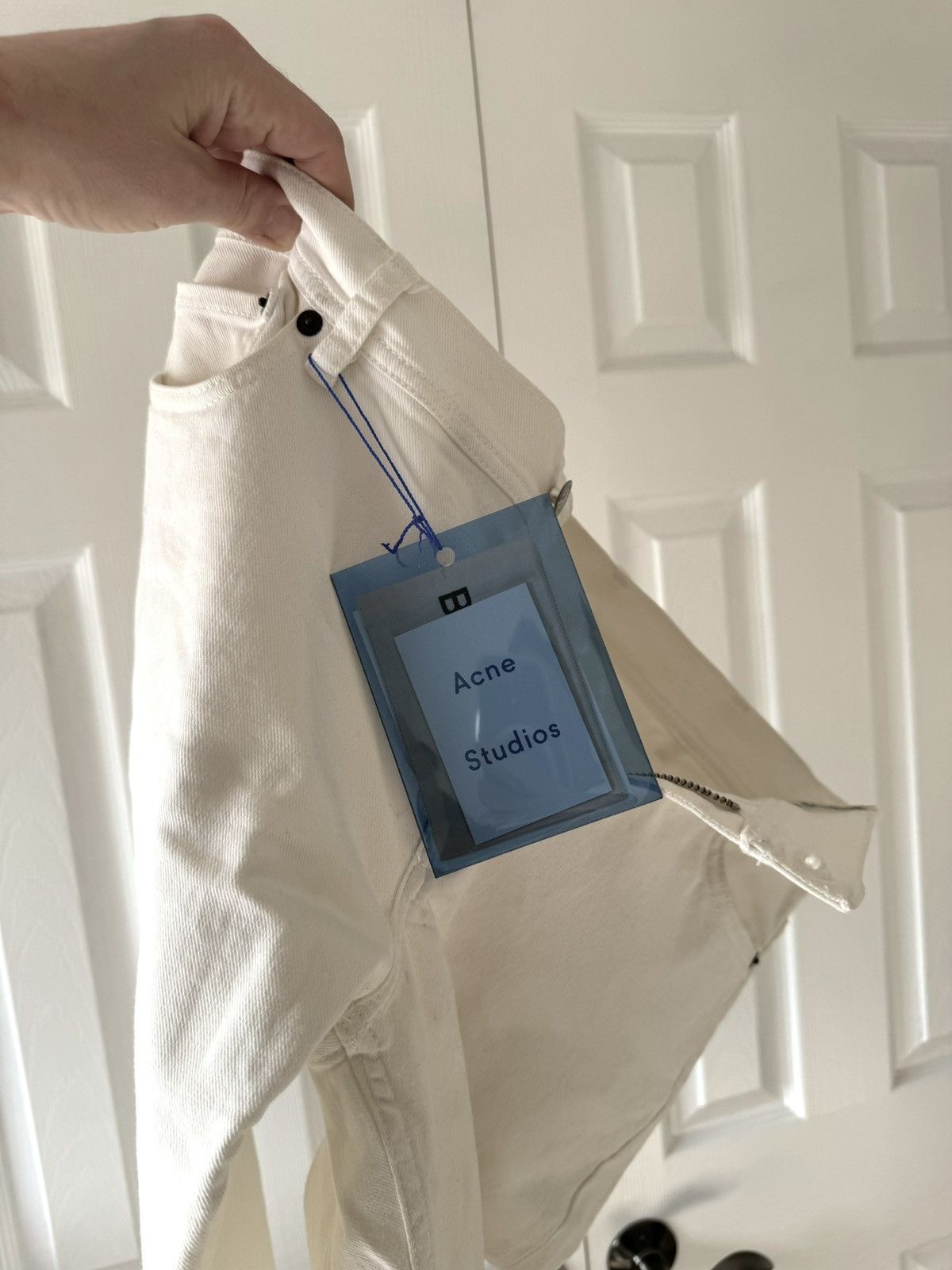 Acne Studios Acne Studios Blå Konst North White Denim Size US 31 - 10 Thumbnail
