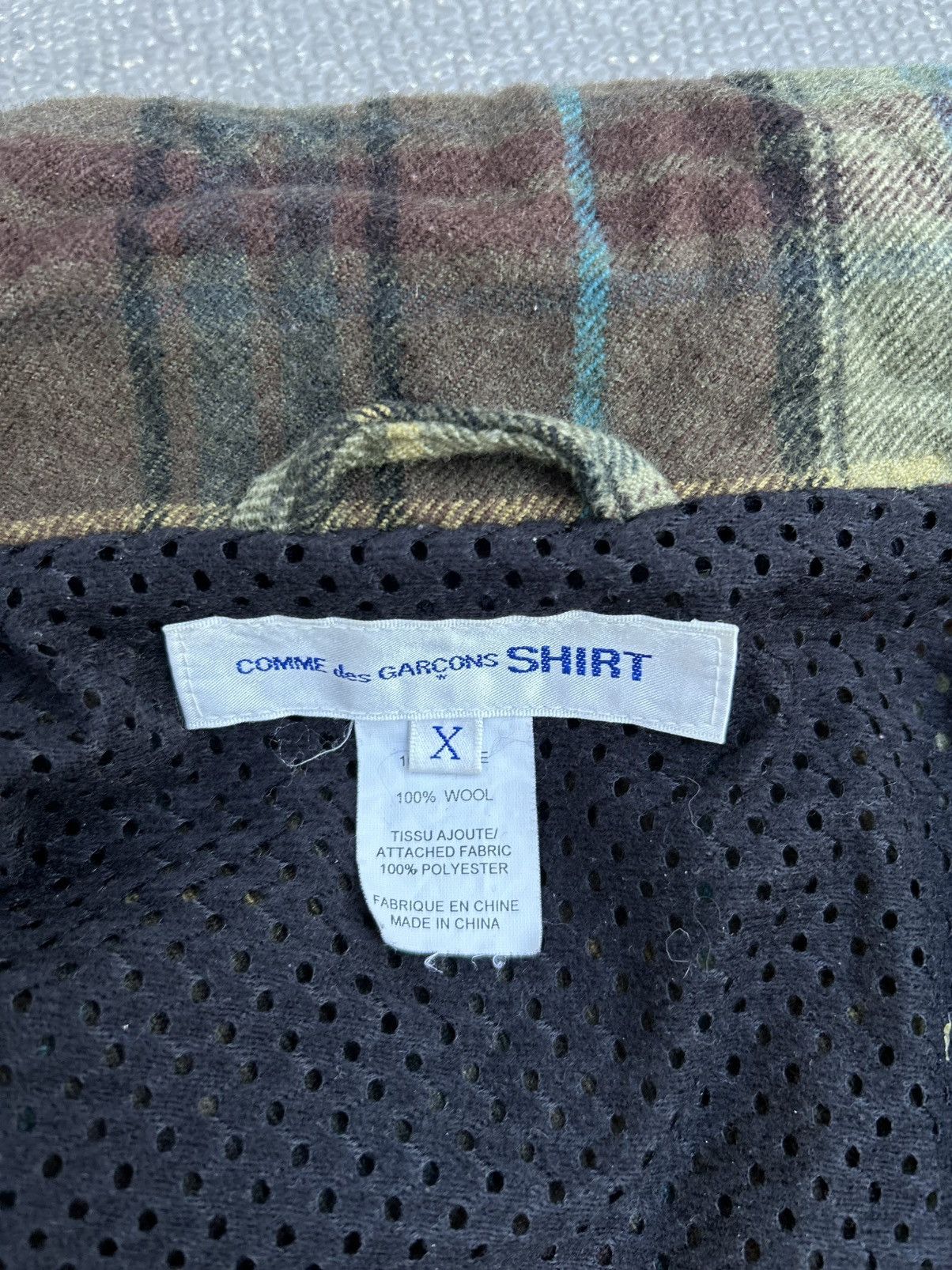 Comme des Garcons SHIRT Comme Des Garçons Shirt plaid technical jacket Size US XL / EU 56 / 4 - 6 Thumbnail