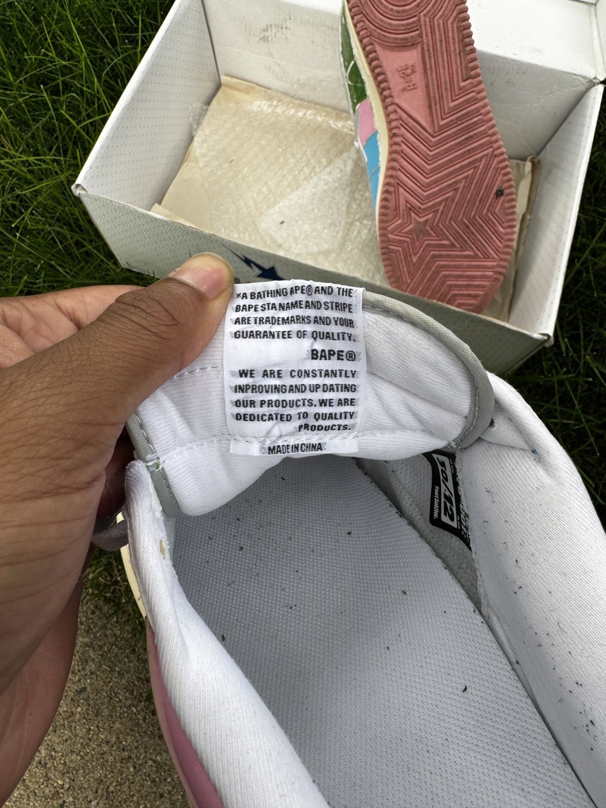 Bape Bapesta kaws 2001 crazy 1 Size US 12 / EU 45 - 5 Thumbnail